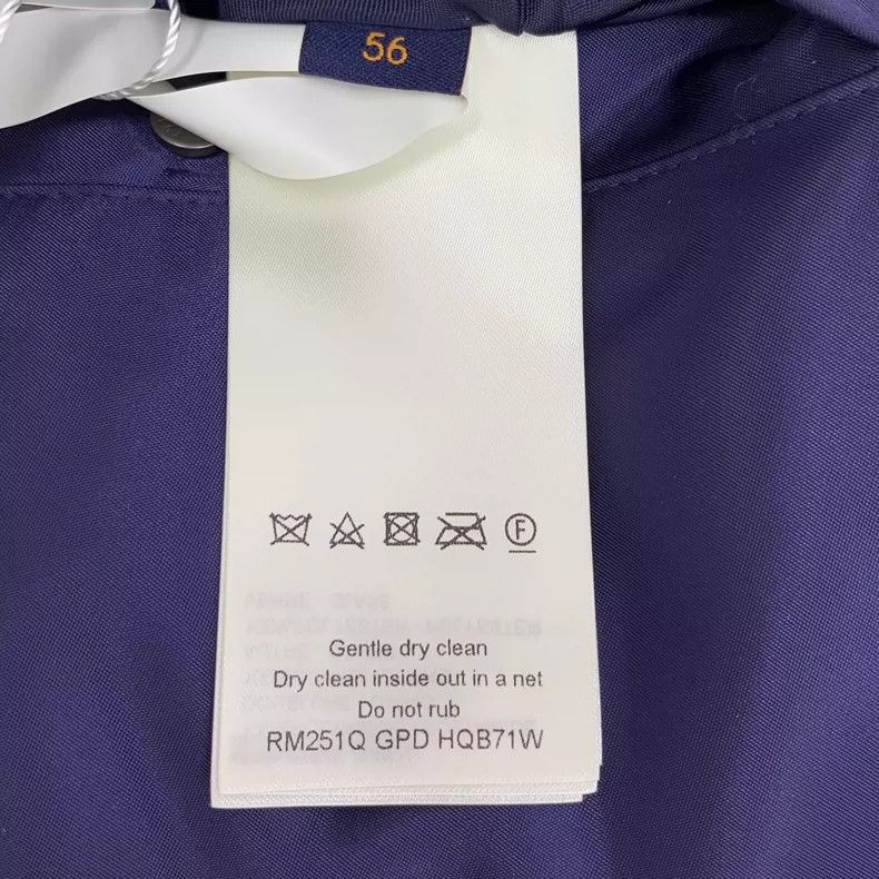Louis Vuitton Louis Vuitton Logo Blue Long Sleeve Jacket Size US XXL / EU 58 / 5 - 7 Thumbnail