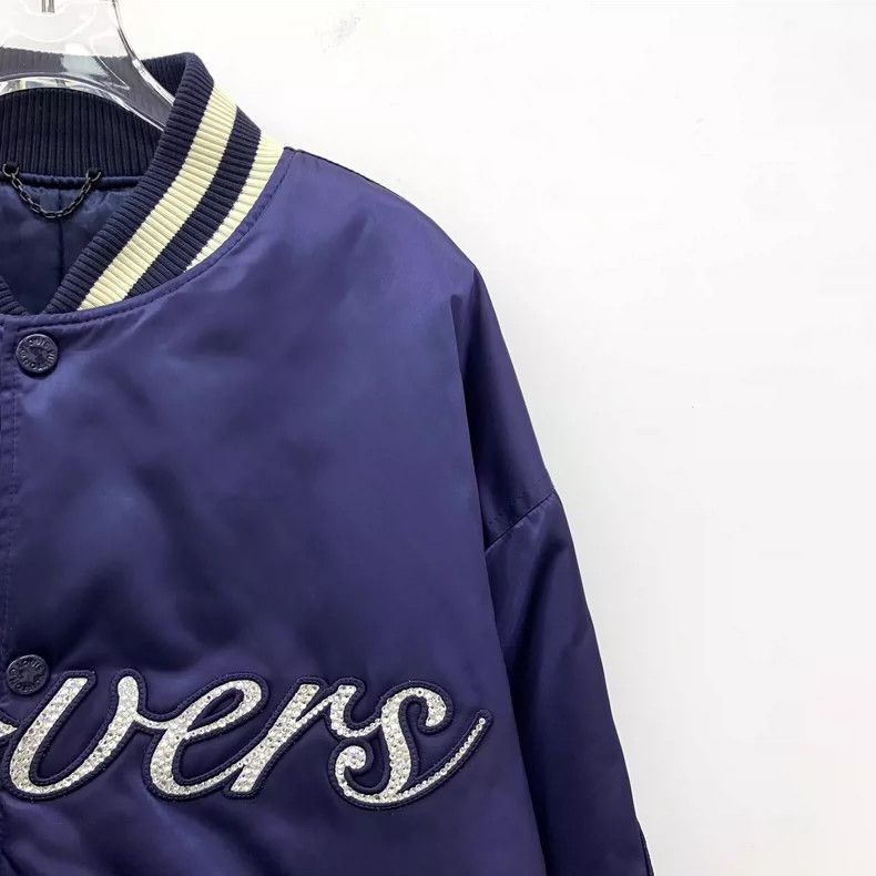 Louis Vuitton Louis Vuitton Logo Blue Long Sleeve Jacket Size US XXL / EU 58 / 5 - 3 Thumbnail