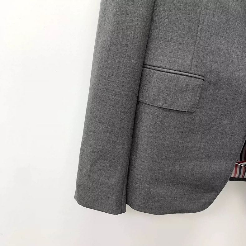 Thom Browne Thom Browne Gray Wool Long Sleeve Blazer Size US M / EU 48-50 / 2 - 4 Thumbnail