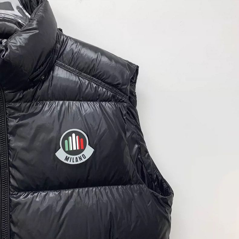 Moncler Genius Moncler Black Logo Zip Puffer Vest 5XL Size US XXL / EU 58 / 5 - 3 Thumbnail