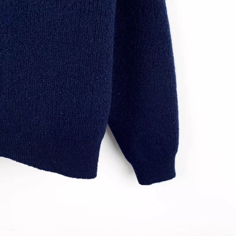 Celine Celine Navy Blue Wool Knit Sweater Size US S / EU 44-46 / 1 - 4 Thumbnail