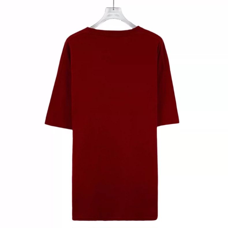 Balenciaga Balenciaga Red Printed Cotton Short Sleeve T-Shirt Size US L / EU 52-54 / 3 - 2 Thumbnail