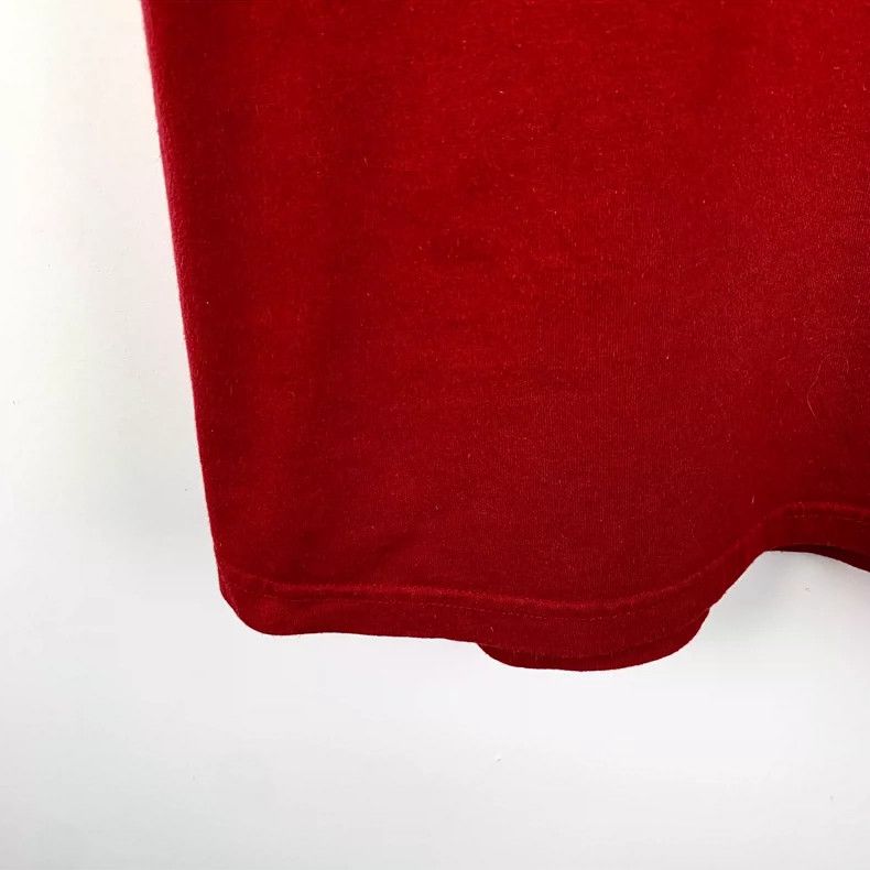 Balenciaga Balenciaga Red Printed Cotton Short Sleeve T-Shirt Size US L / EU 52-54 / 3 - 4 Thumbnail