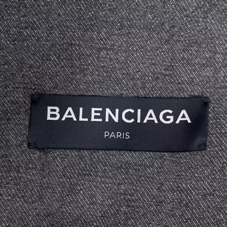 Balenciaga Balenciaga Gray Denim Long Sleeve Jacket Size US XS / EU 42 / 0 - 5 Thumbnail