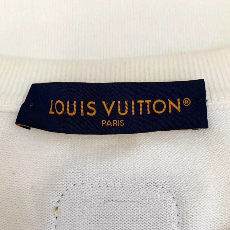 Louis Vuitton Louis Vuitton White Cotton Short Sleeve T-Shirt Size US M / EU 48-50 / 2 - 6 Thumbnail