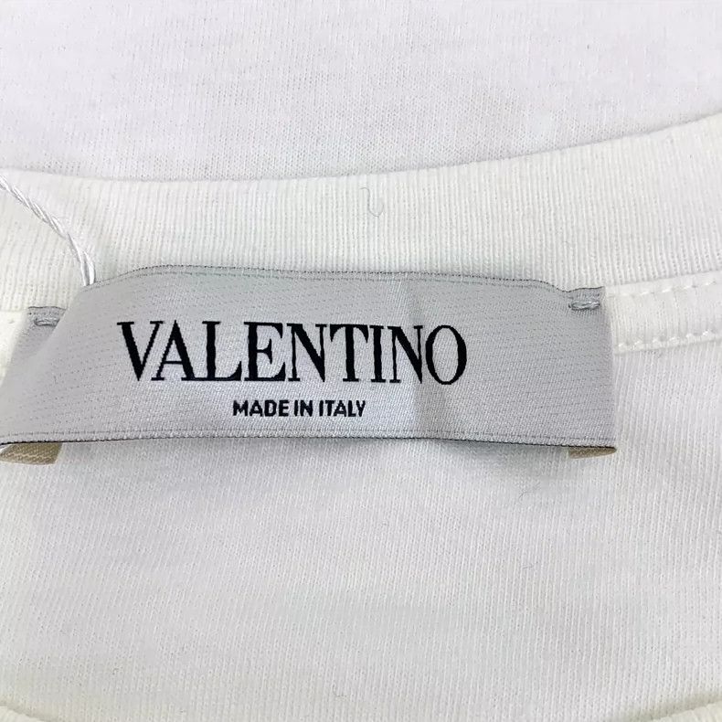 Valentino Valentino White Letter Print Cotton T-shirt Size US XS / EU 42 / 0 - 6 Thumbnail