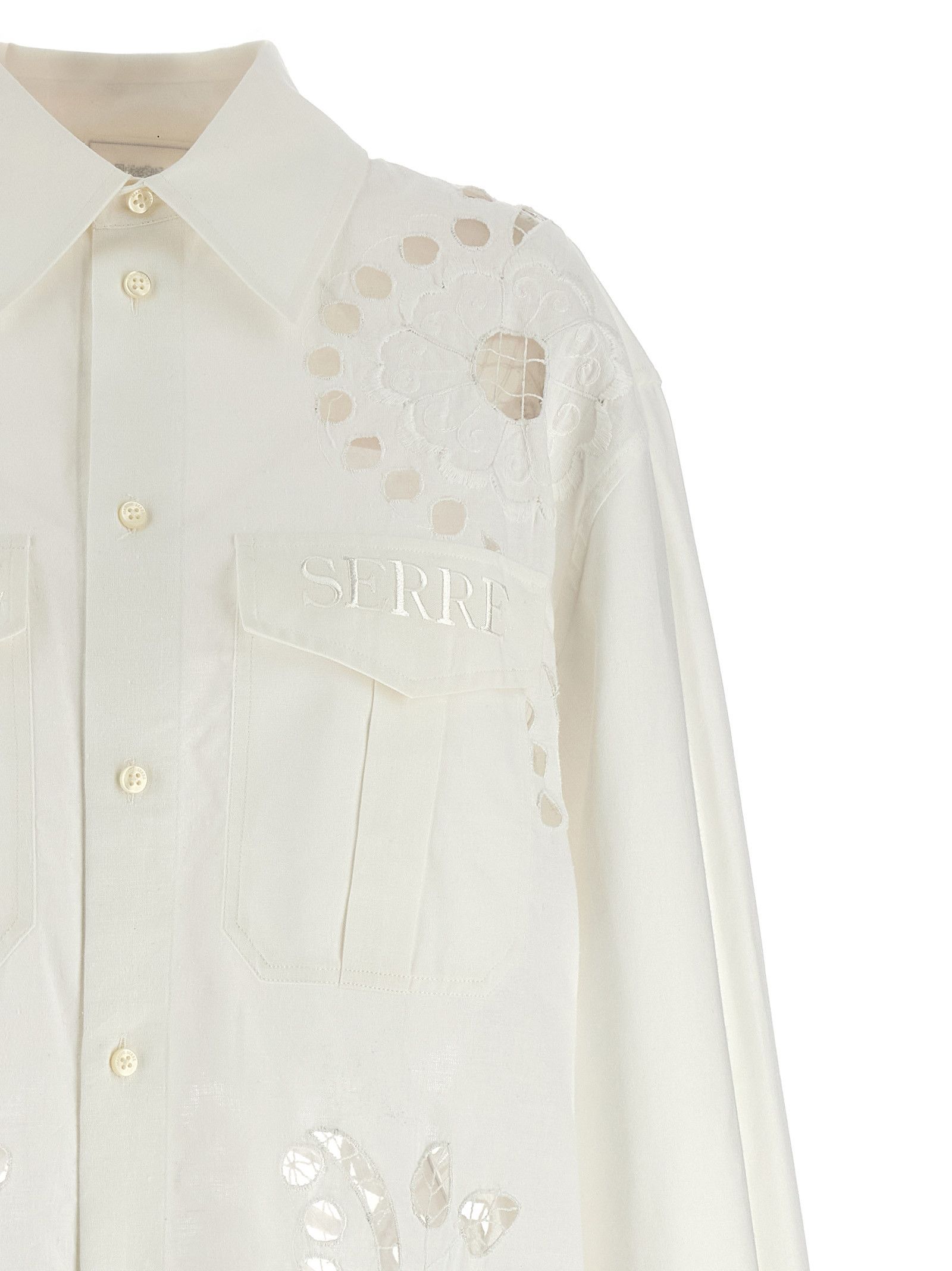 Marine Serre Cut-Out Embroidery Shirt Size M / US 6-8 / IT 42-44 - 3 Thumbnail