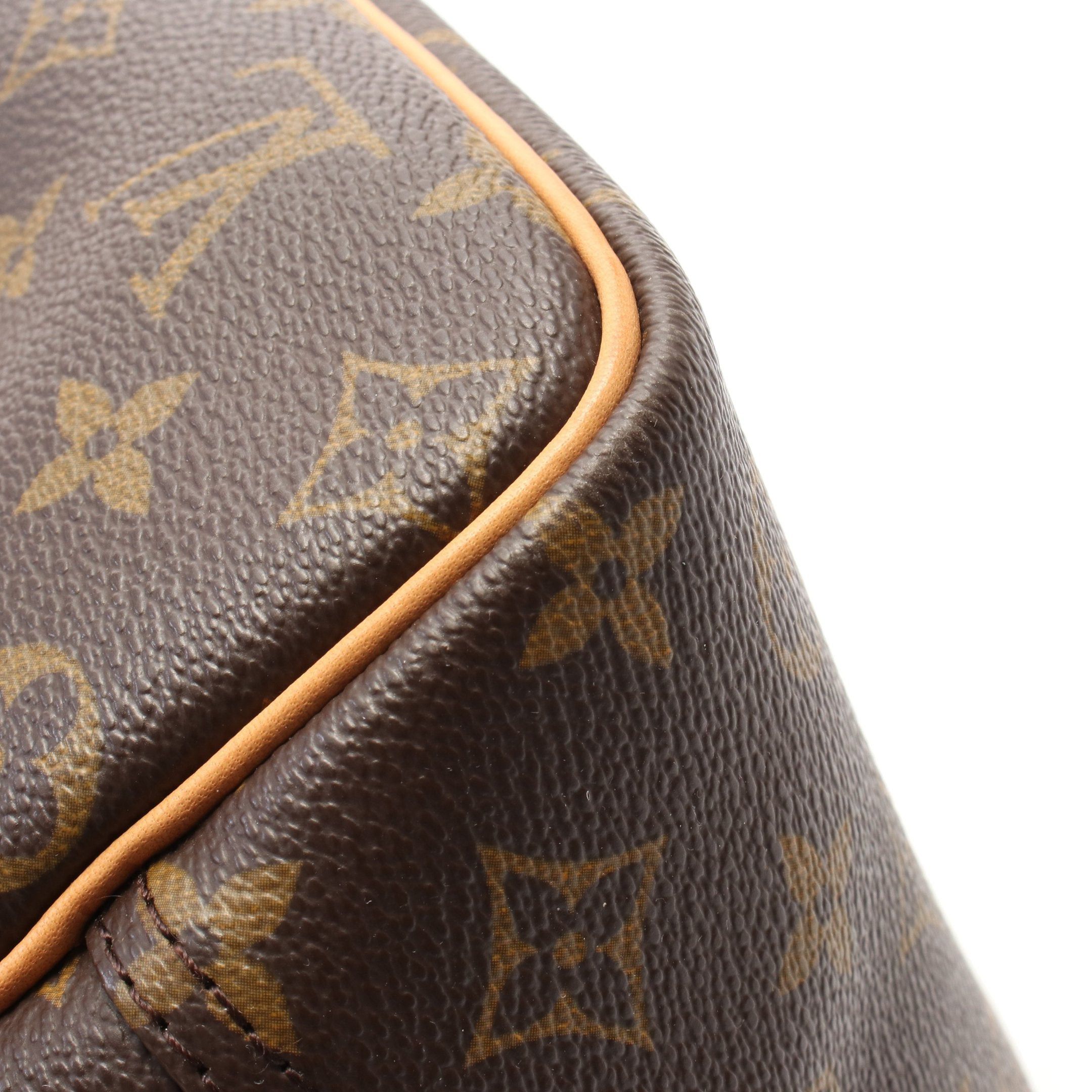 Louis Vuitton Louis Vuitton Deauville Bowling Vanity Monogram Handbag Leather Brown Size ONE SIZE - 10 Thumbnail