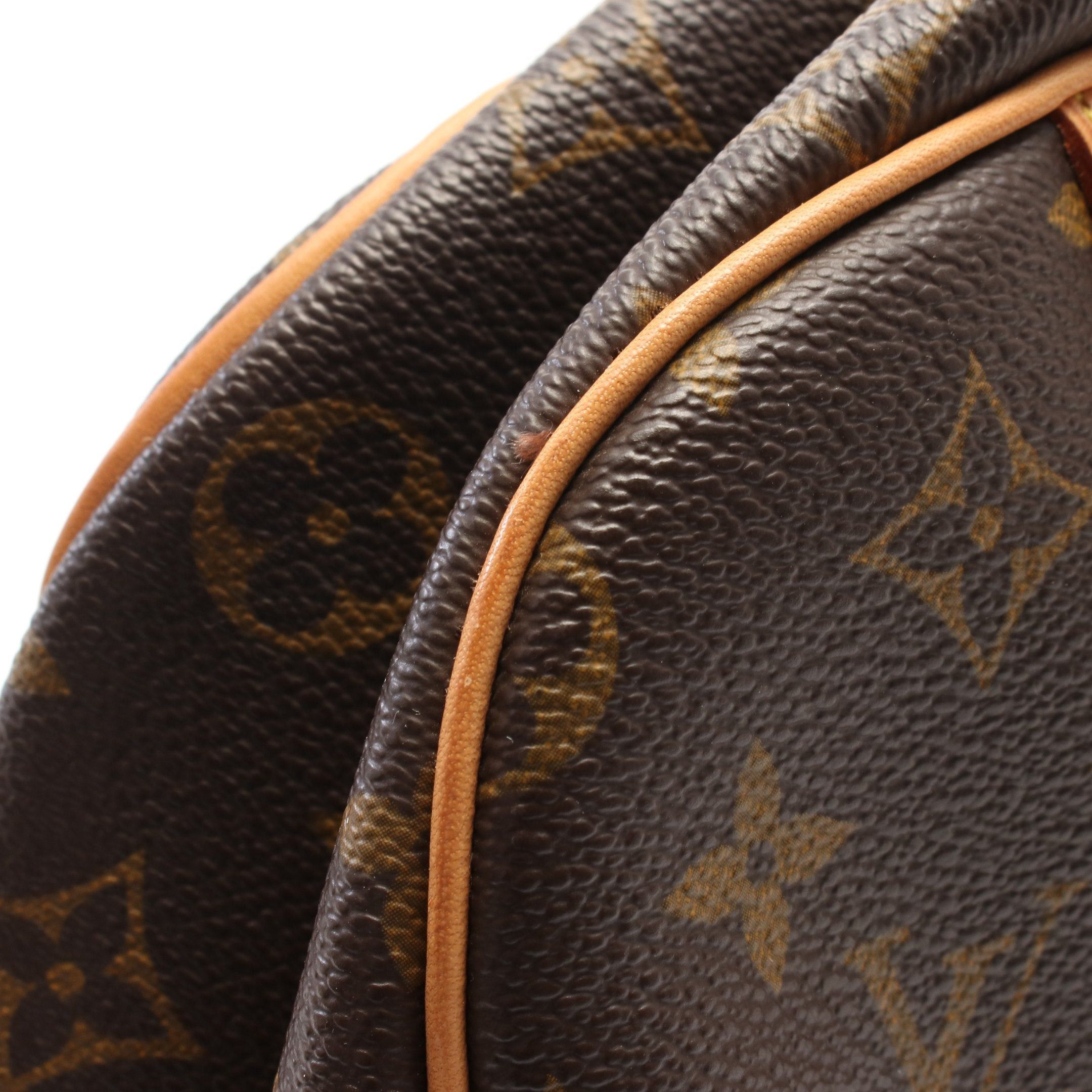Louis Vuitton Louis Vuitton Deauville Bowling Vanity Monogram Handbag Leather Brown Size ONE SIZE - 9 Thumbnail