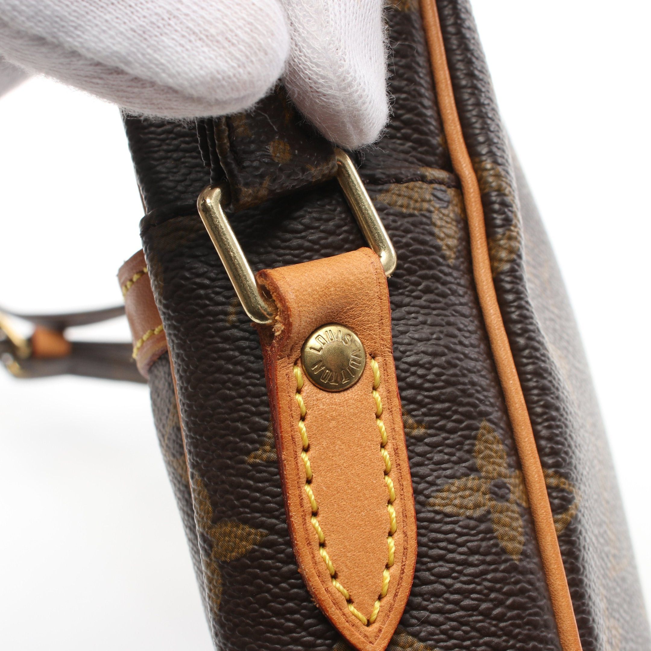 Louis Vuitton Louis Vuitton Danube Monogram Shoulder Bag Leather Brown Size ONE SIZE - 11 Thumbnail