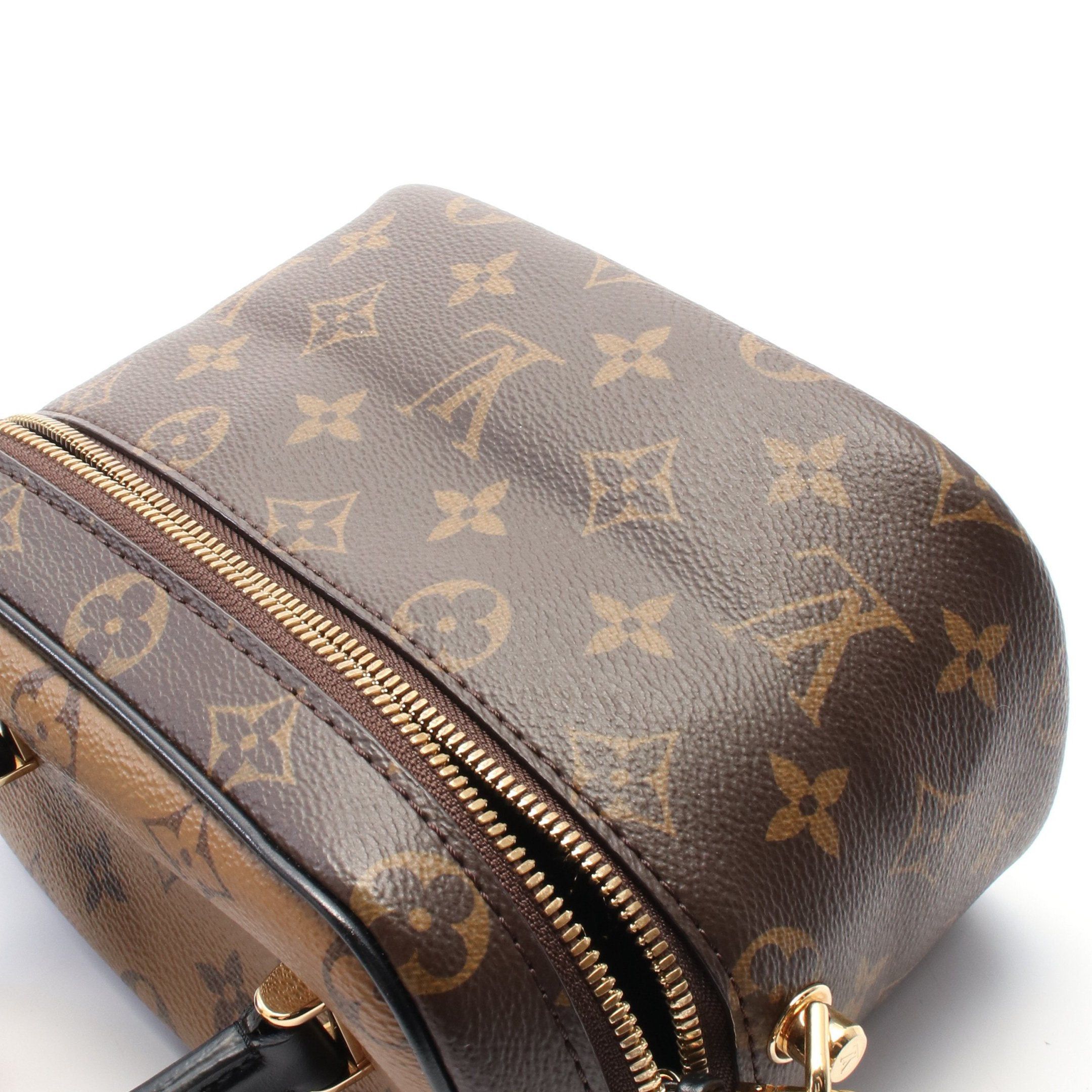Louis Vuitton Louis Vuitton Vanity Nv Pm Monogram Reverse Handbag Bag Leather Brown Black Size ONE SIZE - 6 Thumbnail