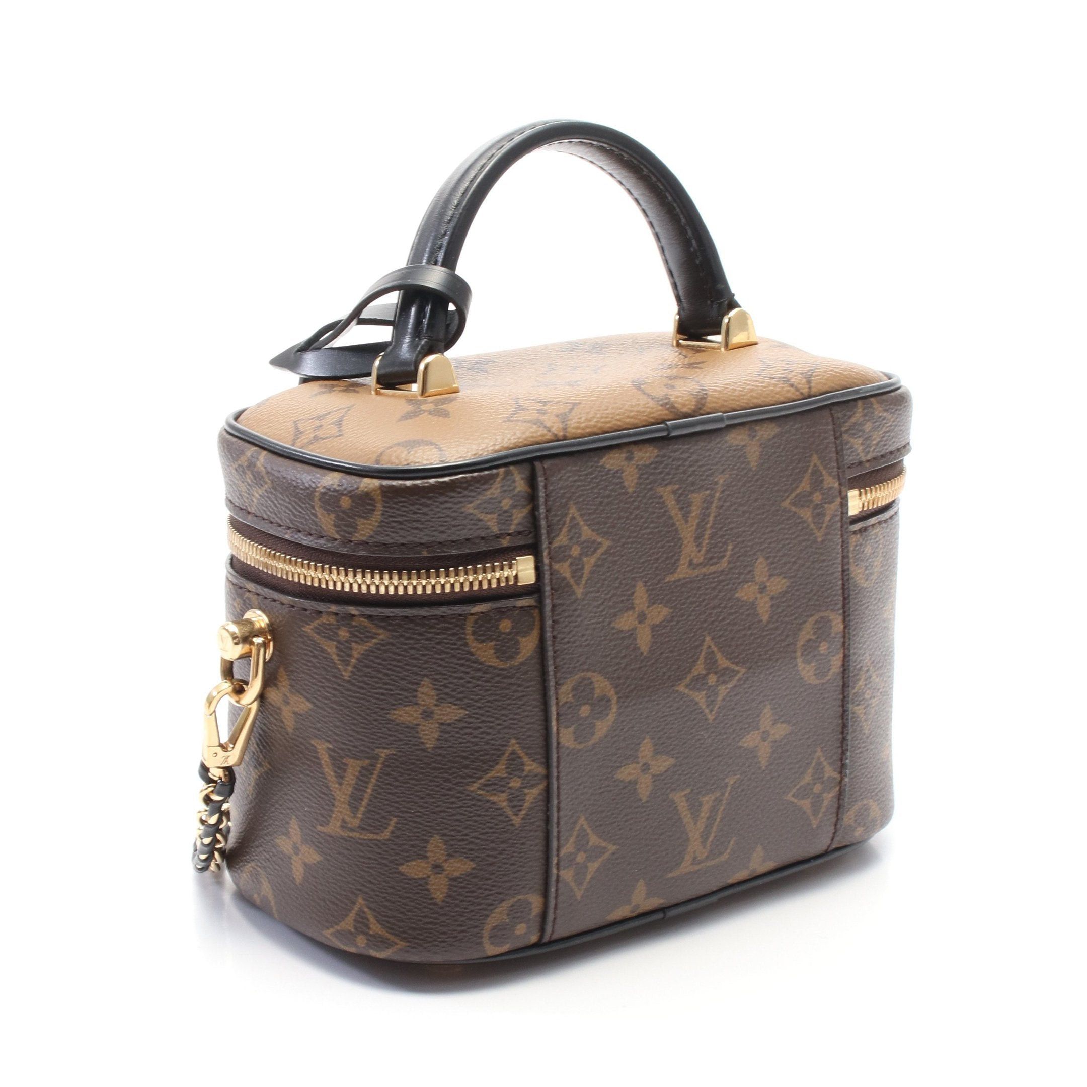 Louis Vuitton Louis Vuitton Vanity Nv Pm Monogram Reverse Handbag Bag Leather Brown Black Size ONE SIZE - 2 Thumbnail