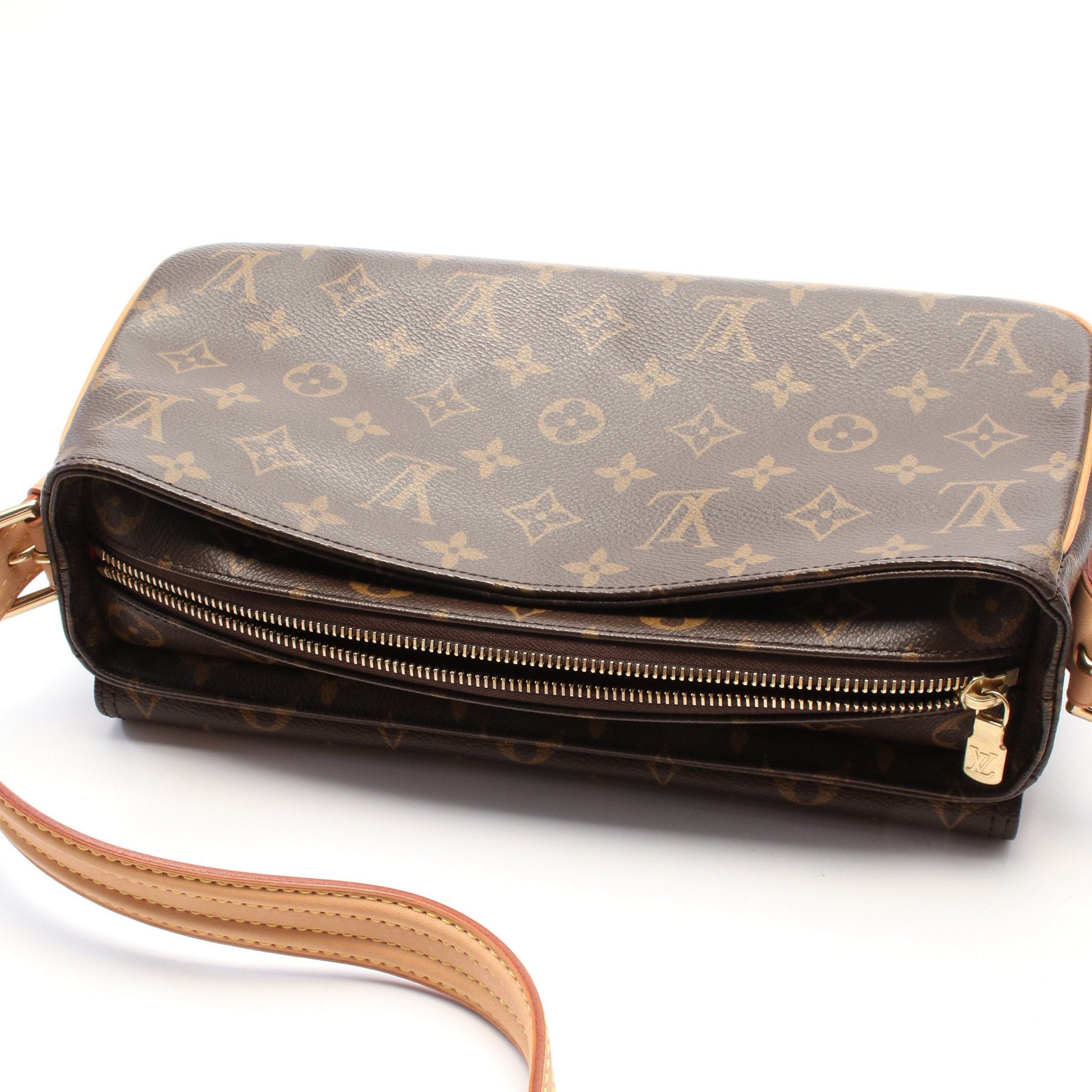 Louis Vuitton Louis Vuitton Vivacite Mm Monogram Shoulder Bag Leather Brown Size ONE SIZE - 8 Thumbnail