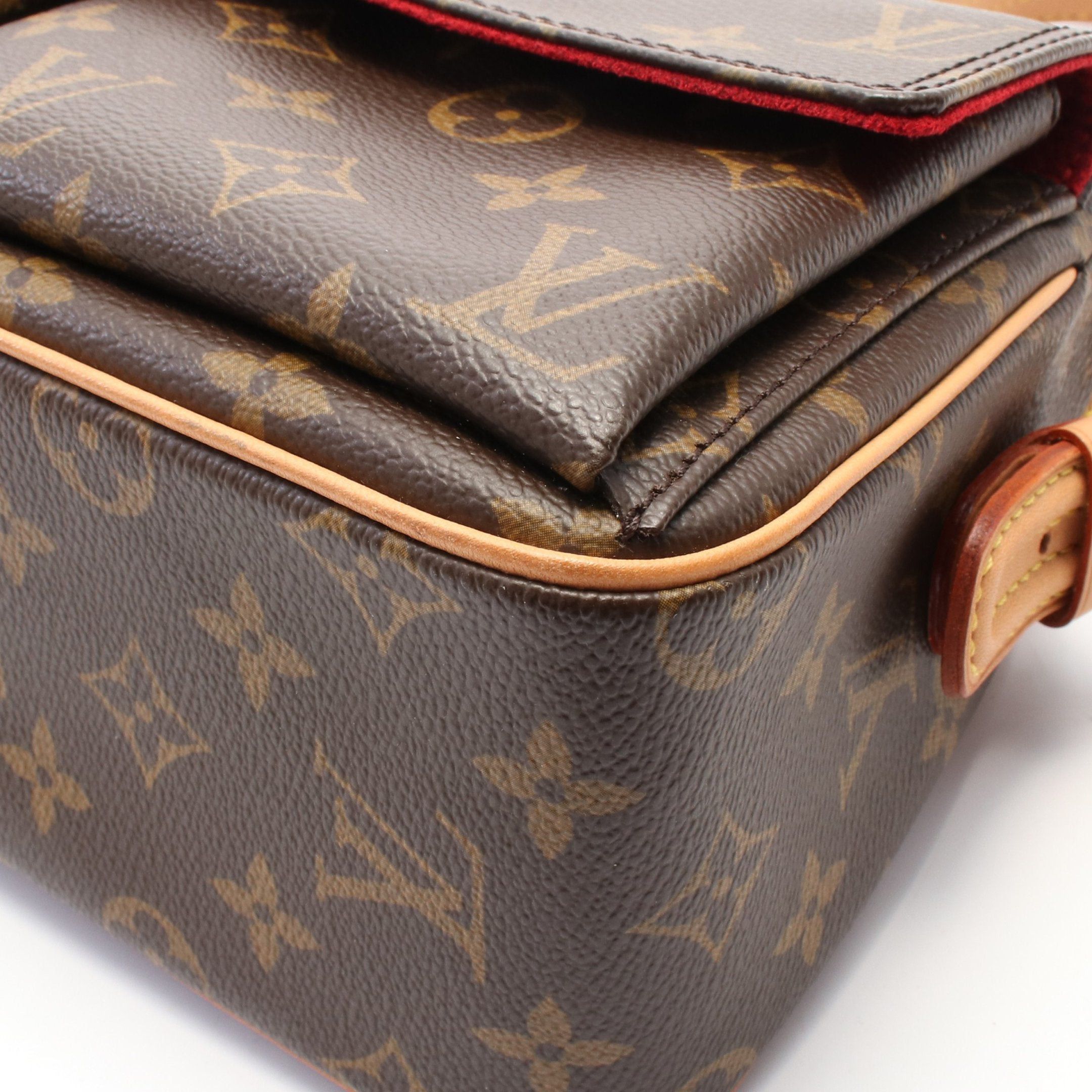 Louis Vuitton Louis Vuitton Vivacite Mm Monogram Shoulder Bag Leather Brown Size ONE SIZE - 7 Thumbnail