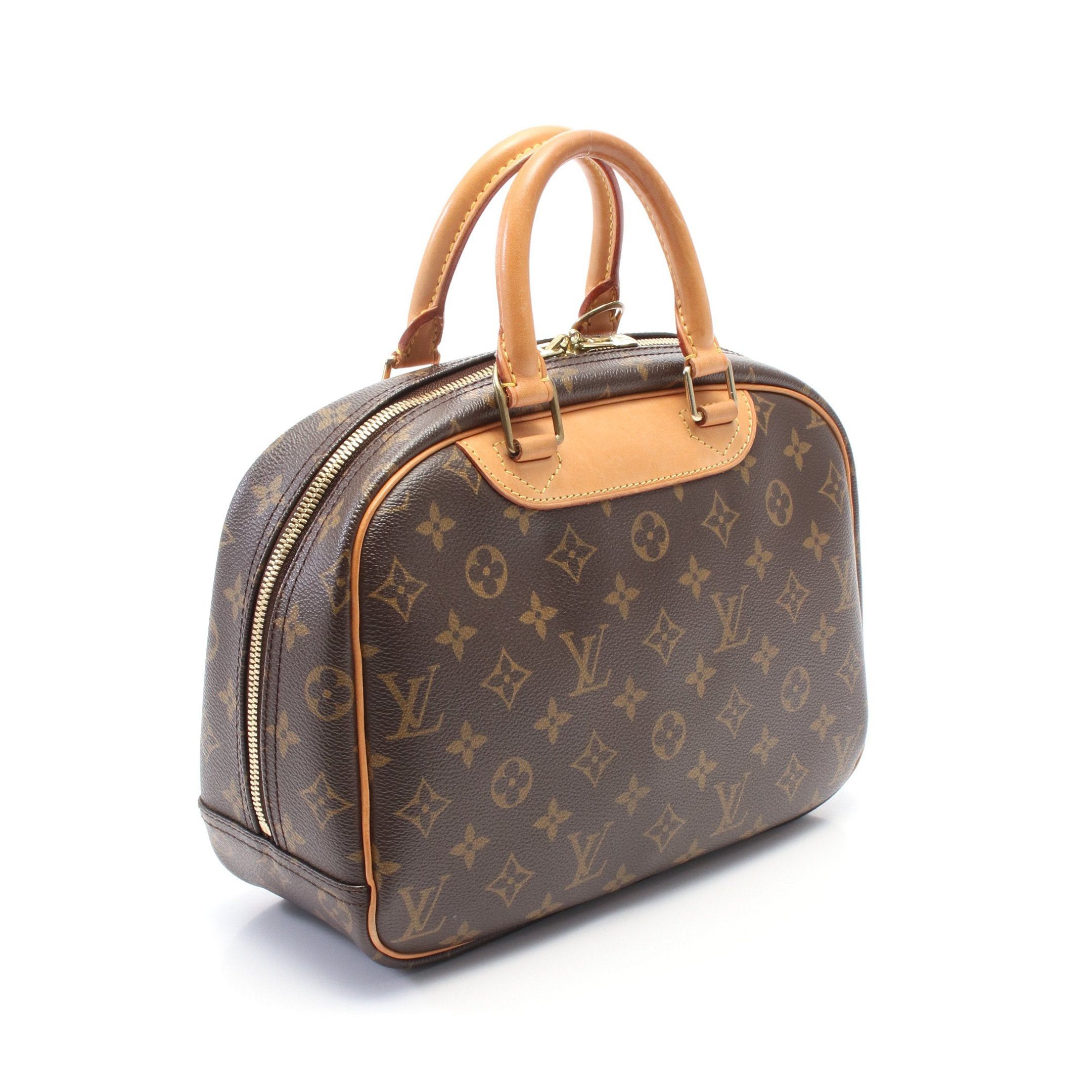 Louis Vuitton Louis Vuitton Trouville Monogram Handbag Leather Brown Size ONE SIZE - 2 Thumbnail