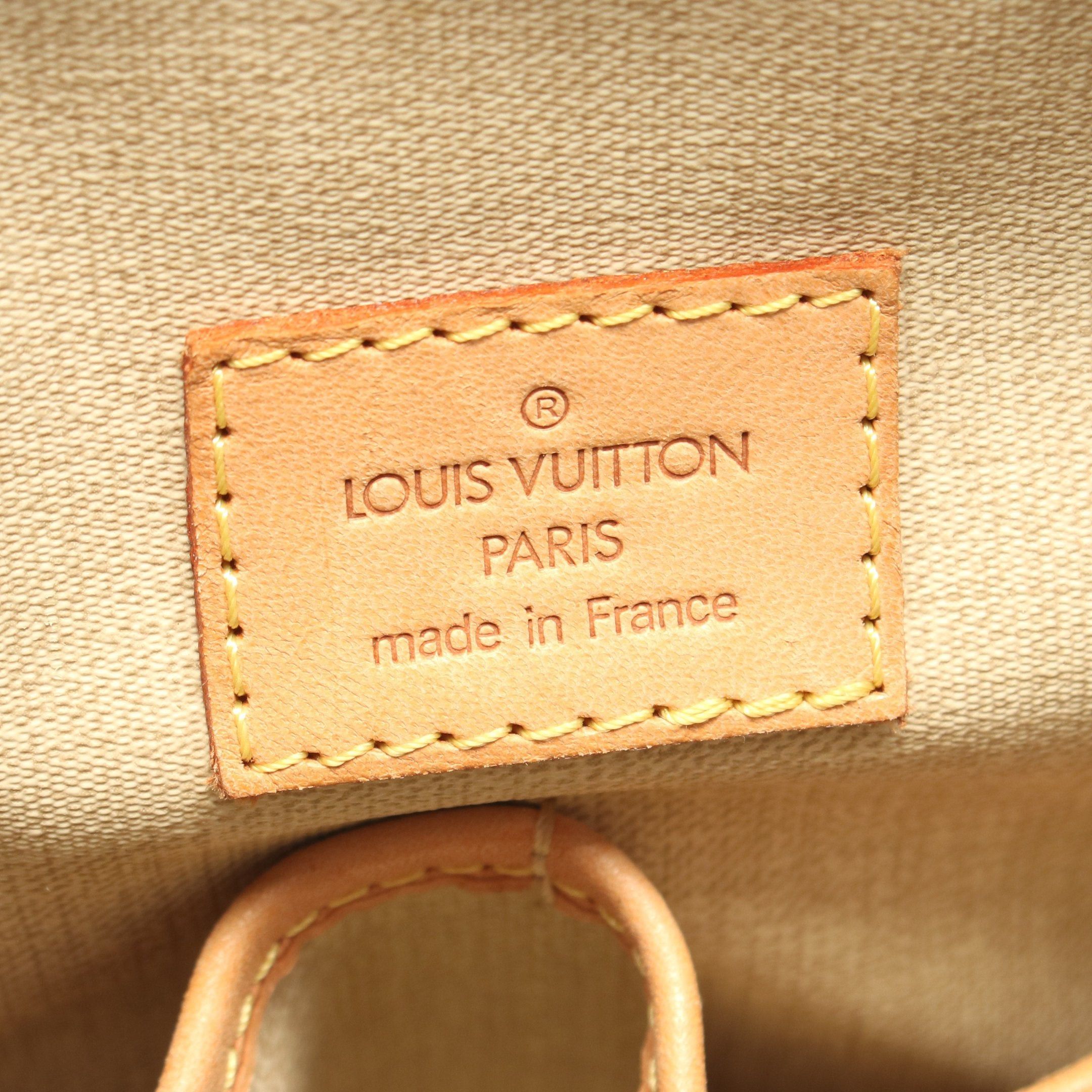 Louis Vuitton Louis Vuitton Trouville Monogram Handbag Leather Brown Size ONE SIZE - 4 Thumbnail