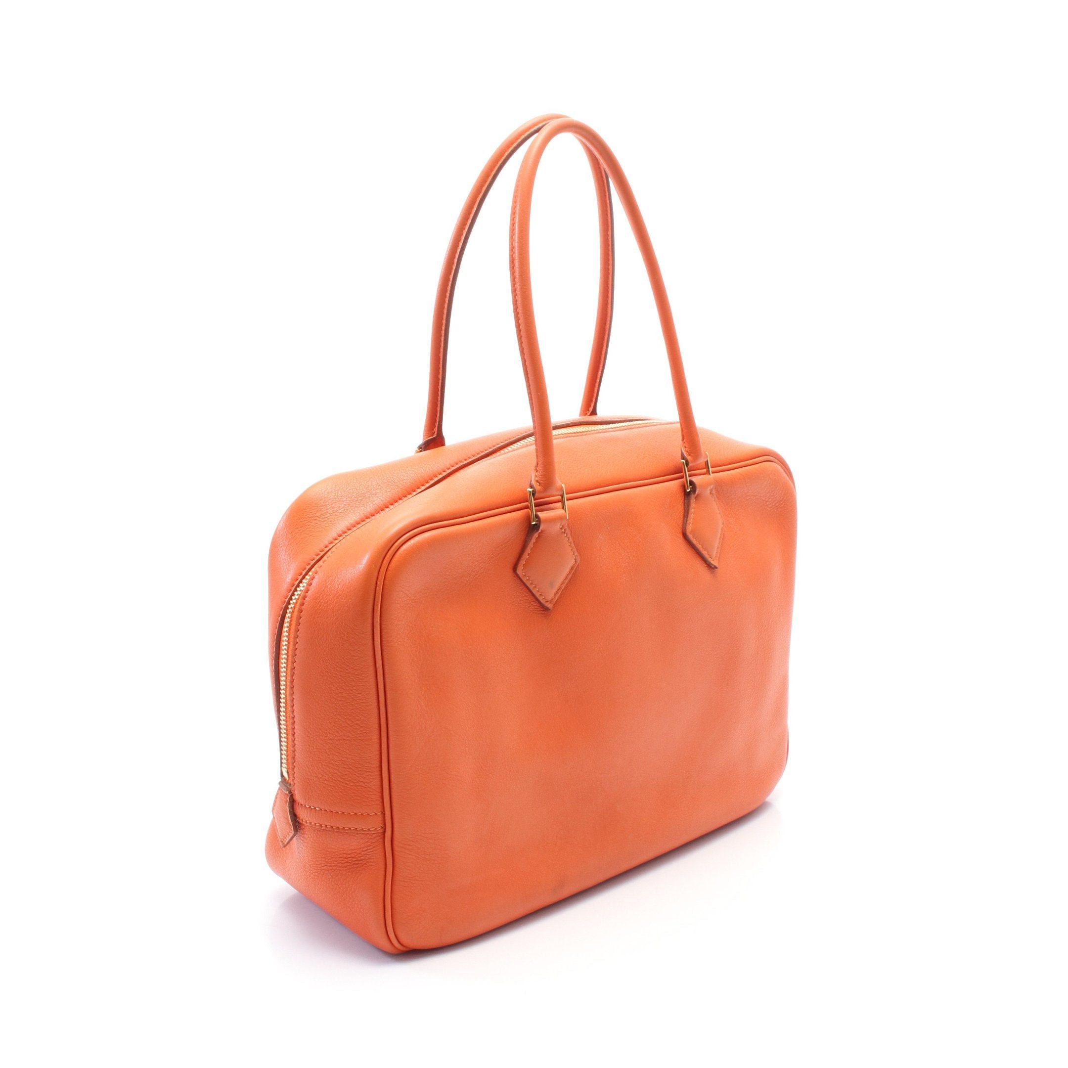 Hermes Hermes Plume 32 Handbag Vomadam Orange Gold Hardware □B Stamp (Manufactured Around 1998) Size ONE SIZE - 2 Thumbnail