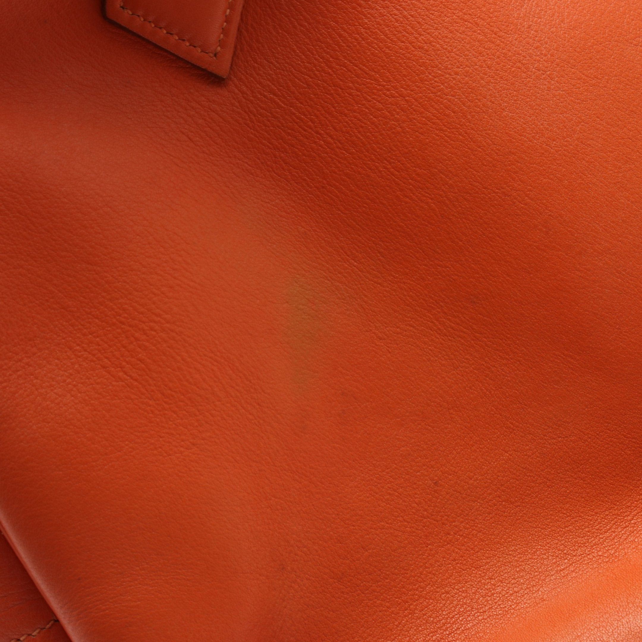 Hermes Hermes Plume 32 Handbag Vomadam Orange Gold Hardware □B Stamp (Manufactured Around 1998) Size ONE SIZE - 12 Thumbnail