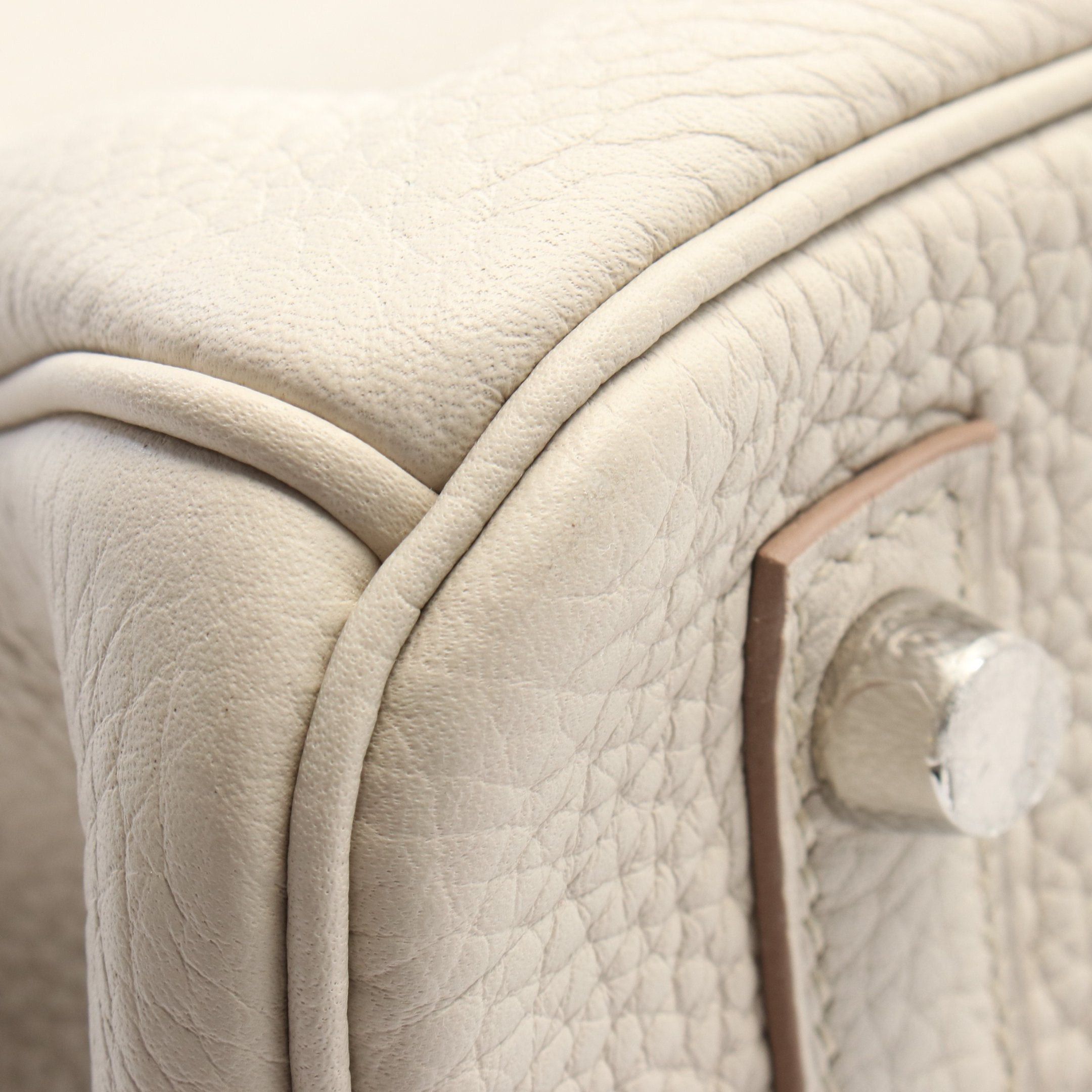 Hermes Hermes Birkin 30 Betton Handbag Togo Ivory Silver Hardware A Stamp Size ONE SIZE - 7 Thumbnail
