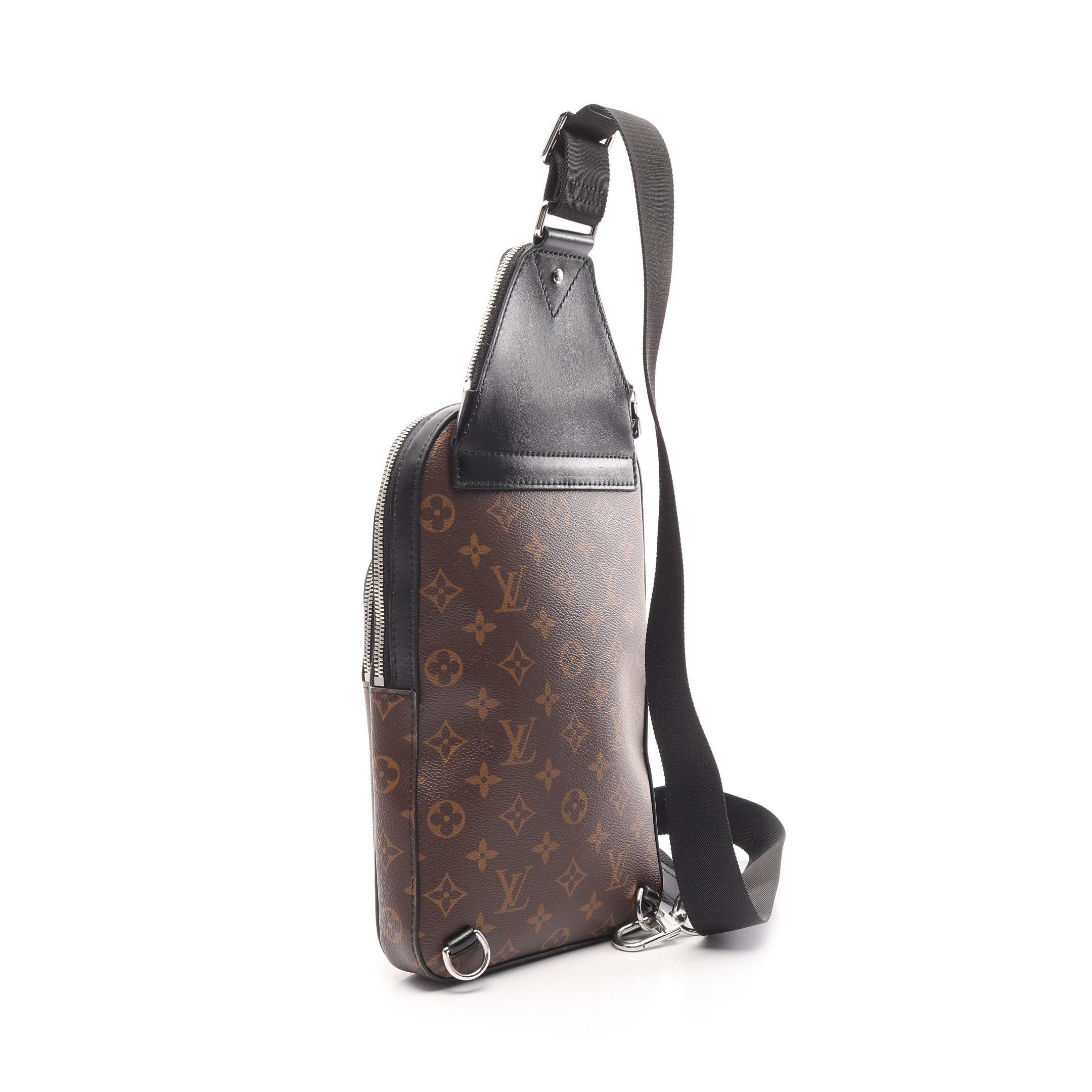 Louis Vuitton Louis Vuitton Avenue Sling Bag Monogram Macassar Body Leather Brown Black Size ONE SIZE - 2 Thumbnail