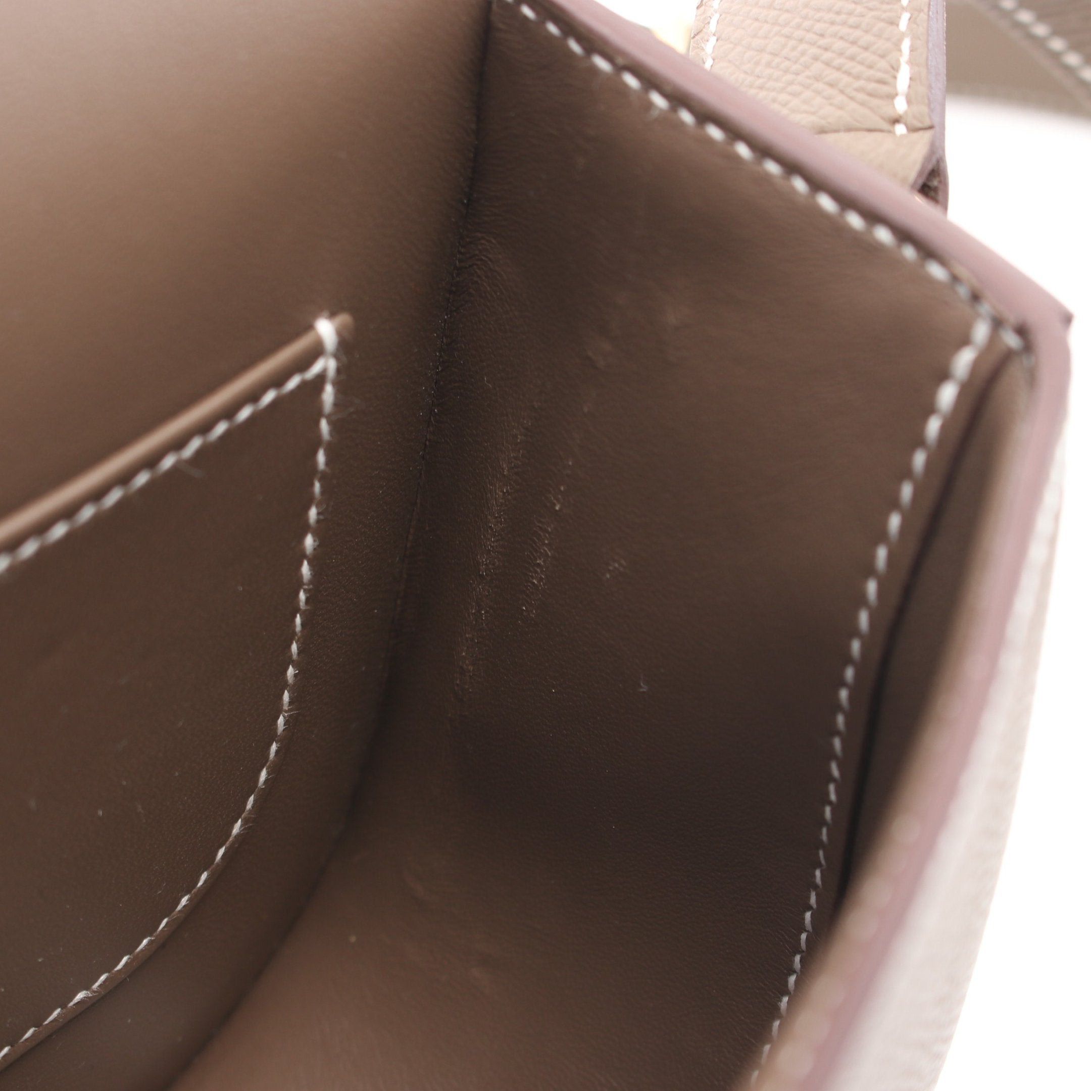 Hermes Hermes Della Cavalleria Elan Etoupe Shoulder Bag Veau Epsom Gray Brown Gold Hardware B Stamp Size ONE SIZE - 7 Thumbnail