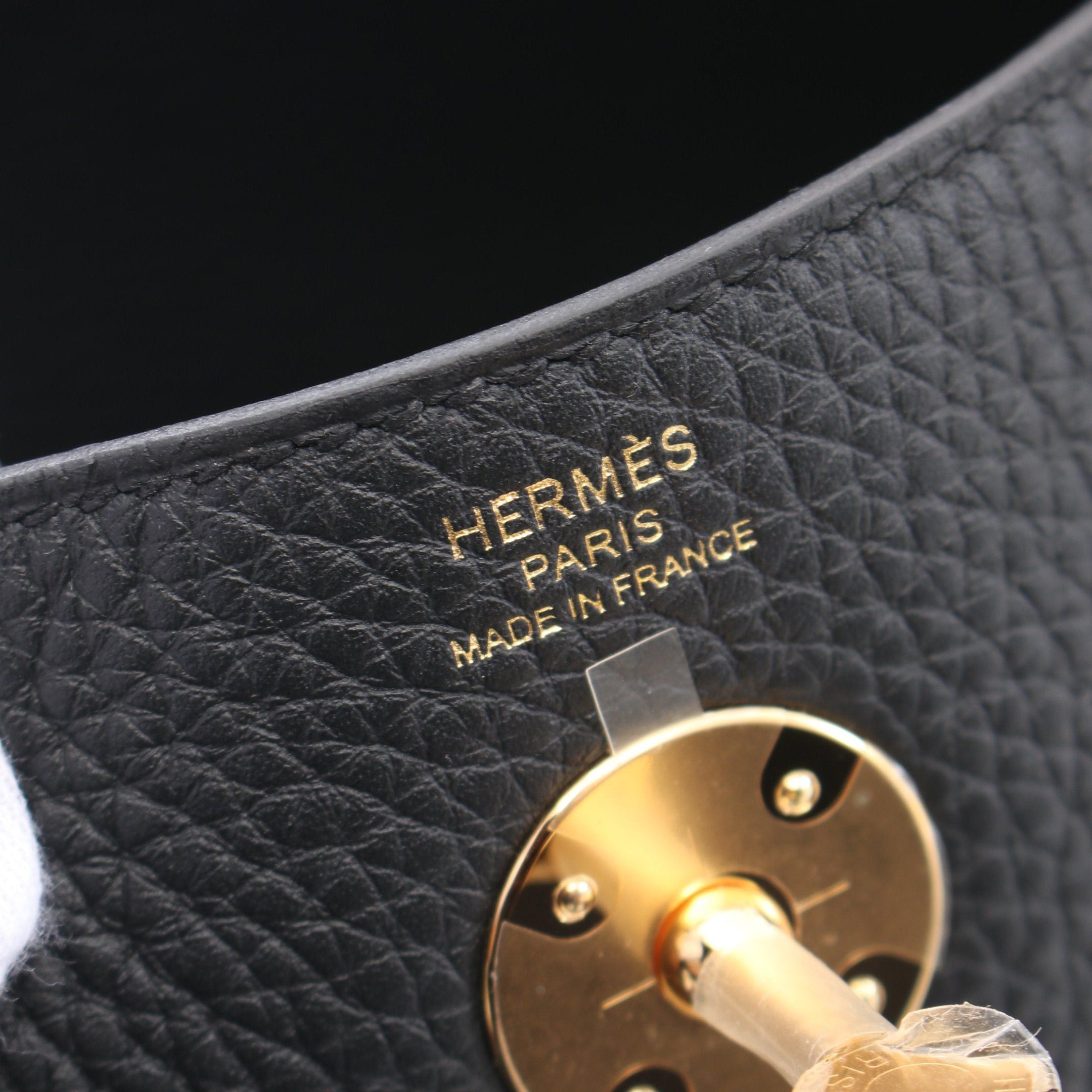 Hermes Hermes Lindy 26 Shoulder Bag Clemence Leather Black Gold Hardware K Stamp Size ONE SIZE - 4 Thumbnail