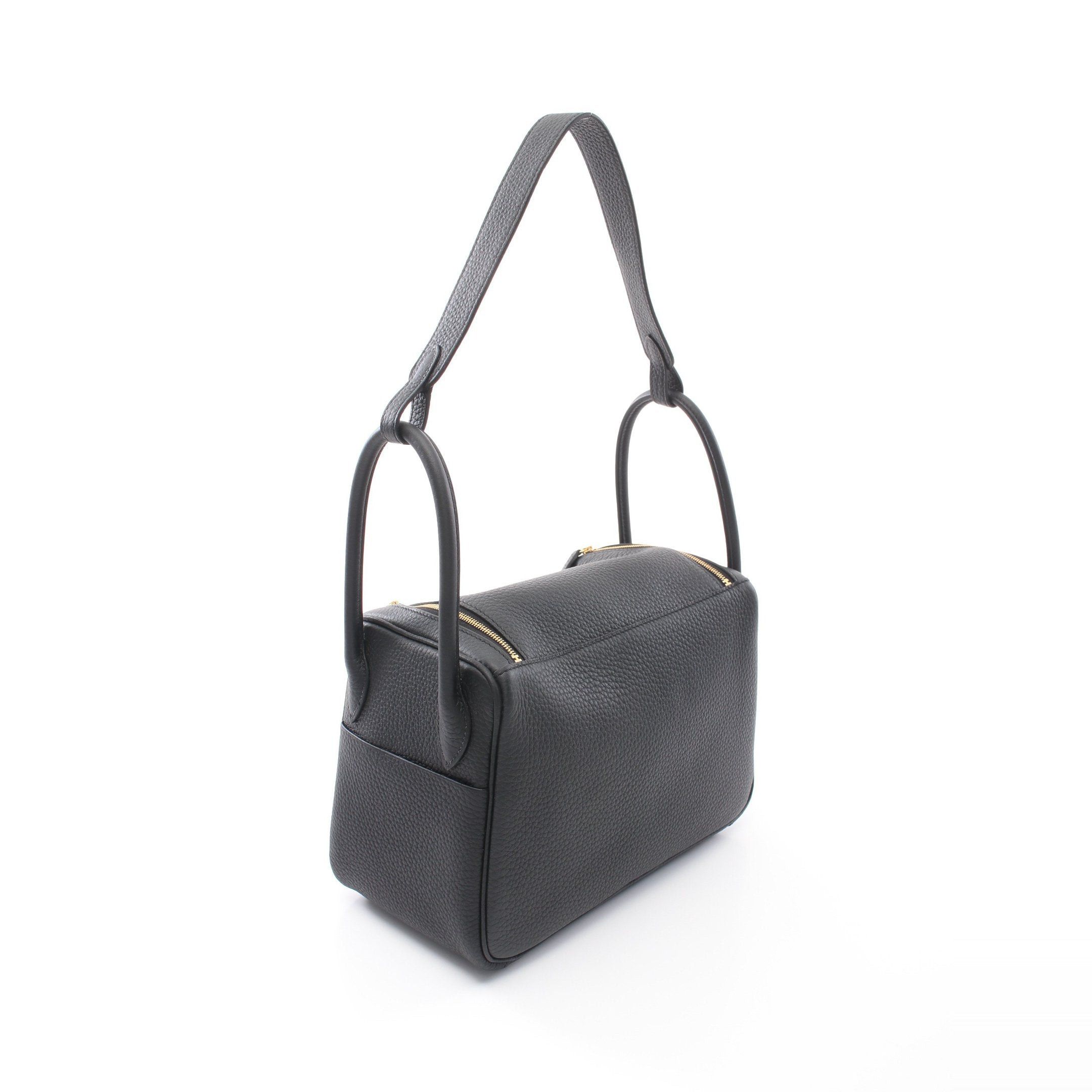 Hermes Hermes Lindy 26 Shoulder Bag Clemence Leather Black Gold Hardware K Stamp Size ONE SIZE - 2 Thumbnail