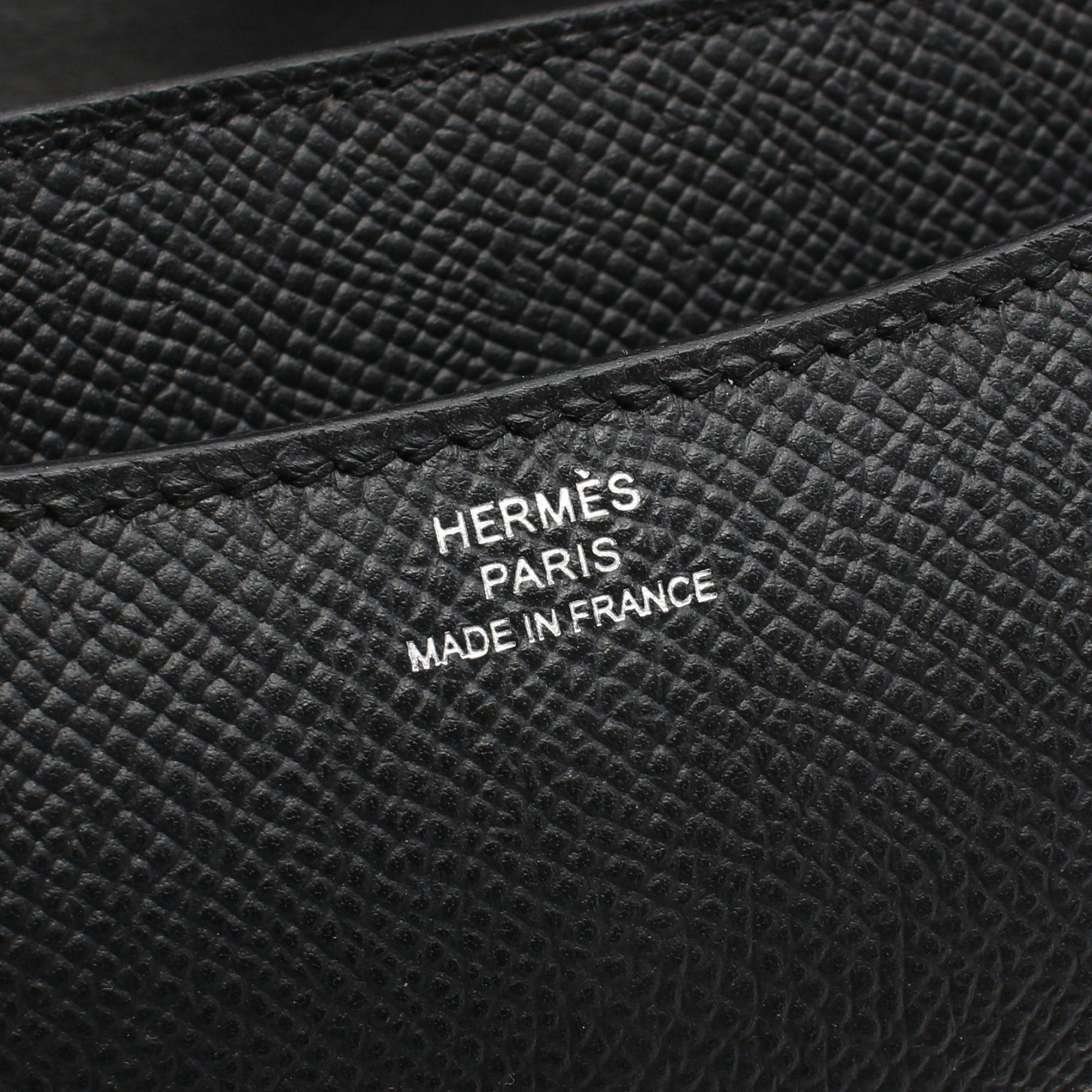 Hermes Hermes Constance 3 Mini Shoulder Bag Veau Epsom Black Silver Hardware Double Engraved Size ONE SIZE - 4 Thumbnail