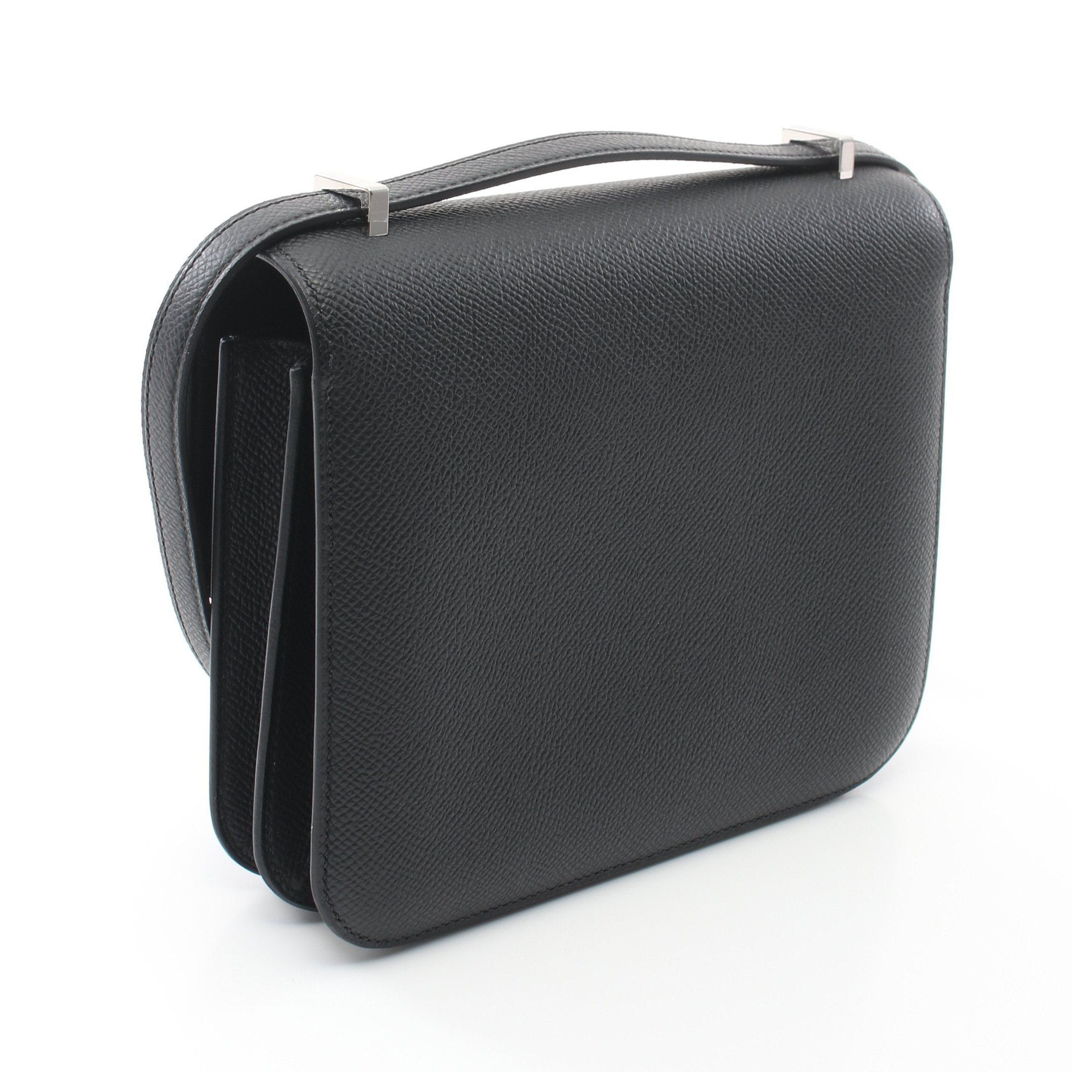 Hermes Hermes Constance 3 Mini Shoulder Bag Veau Epsom Black Silver Hardware Double Engraved Size ONE SIZE - 2 Thumbnail