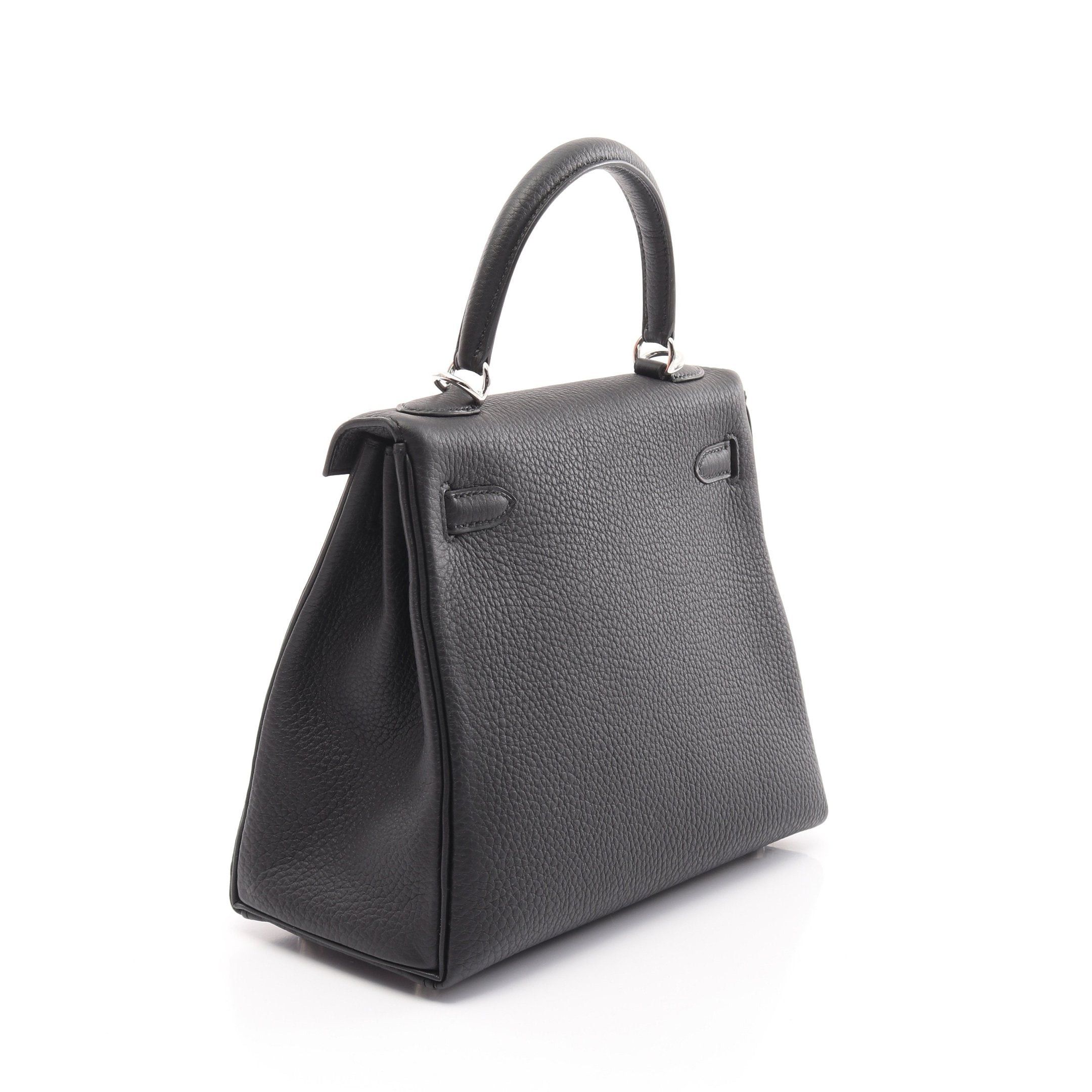 Hermes Hermes Kelly 25 Handbag Togo Black Silver Hardware Inner Stitch K Stamp Size ONE SIZE - 2 Thumbnail