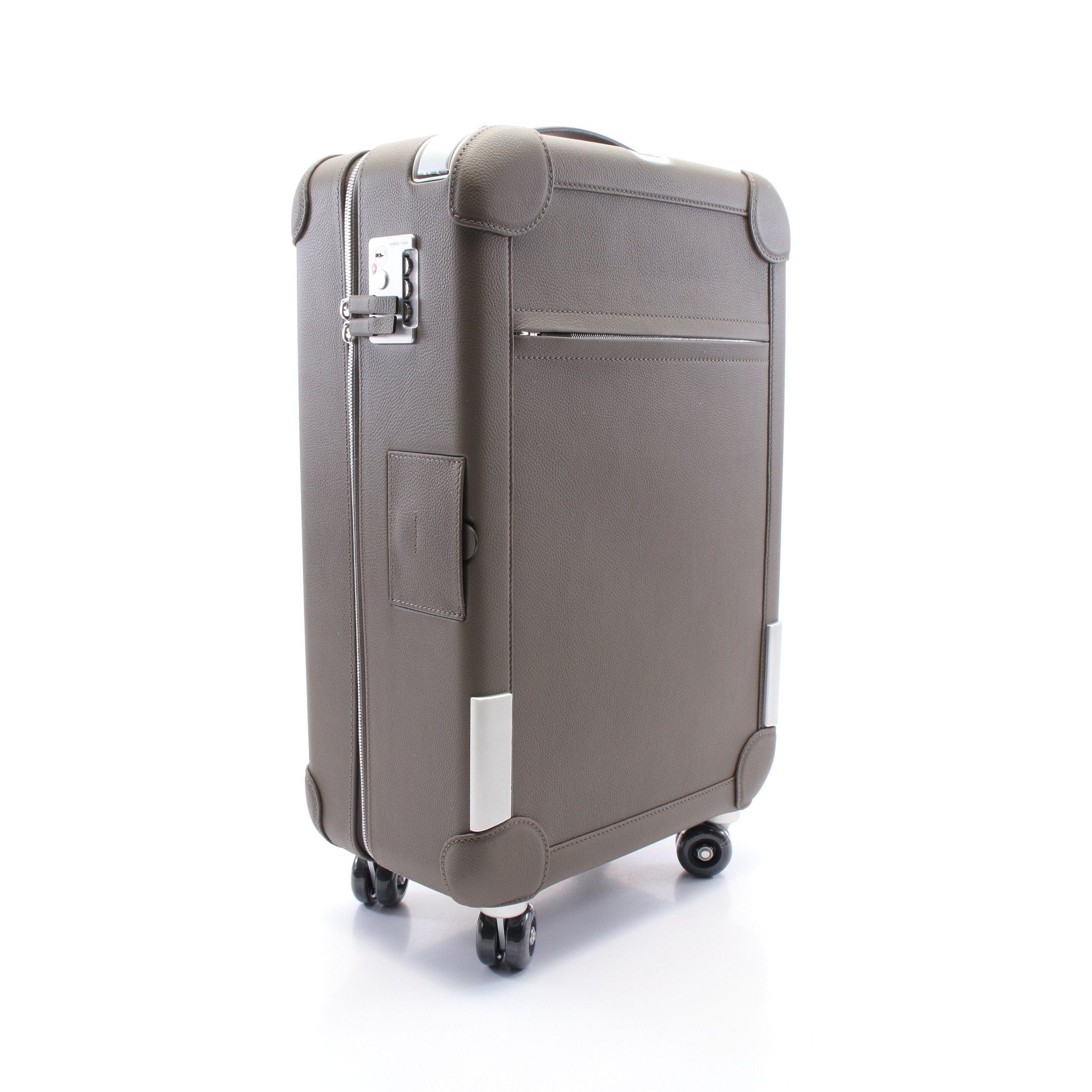 Hermes Hermes Cabin Ethane Carry Case Suitcase Clemence Leather Gray Brown Silver Hardware B Stamp Size ONE SIZE - 2 Thumbnail
