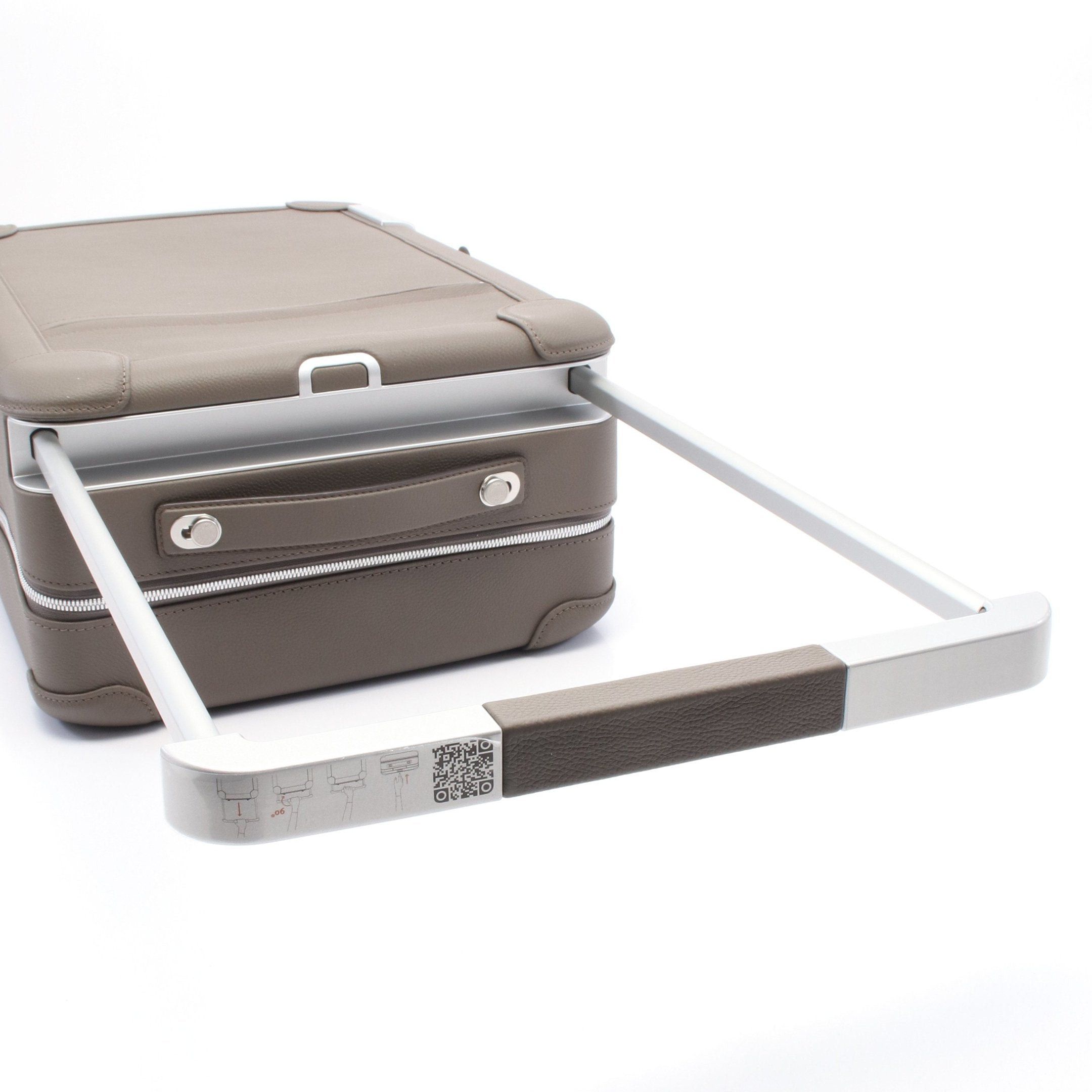 Hermes Hermes Cabin Ethane Carry Case Suitcase Clemence Leather Gray Brown Silver Hardware B Stamp Size ONE SIZE - 6 Thumbnail