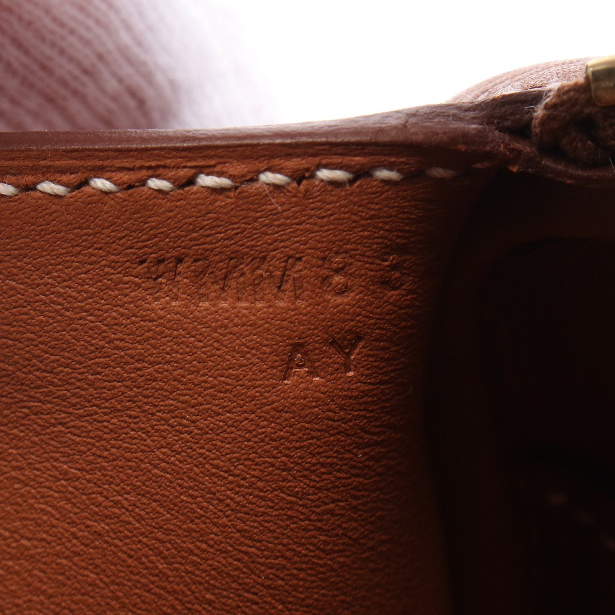 Hermes Hermes Lindy Mini Forbe Shoulder Bag Veau Barenia Brown Gold Hardware Double Engraved Size ONE SIZE - 5 Thumbnail