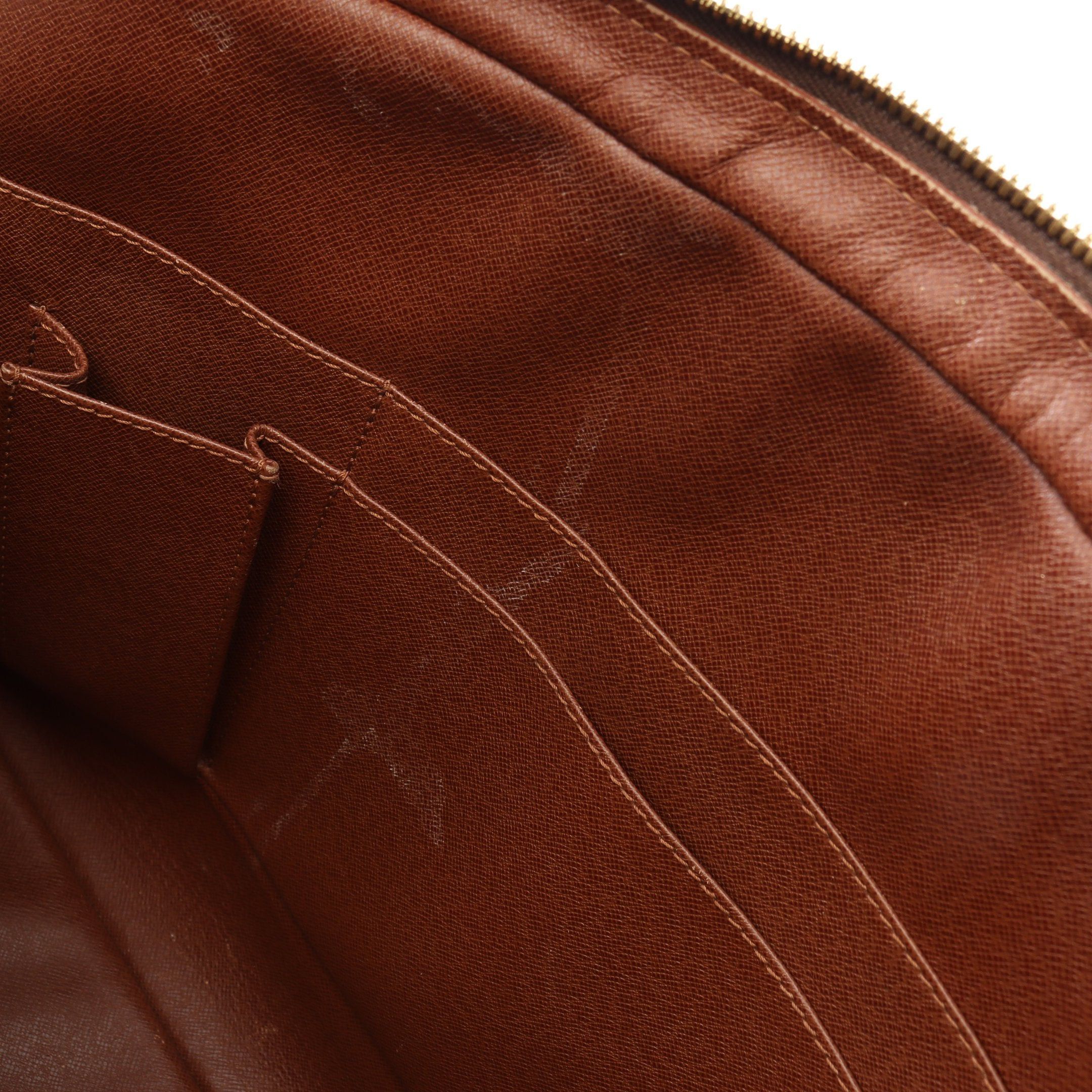 Louis Vuitton Louis Vuitton Porte Document Voyage Monogram Briefcase Business Bag Leather Brown Size ONE SIZE - 7 Thumbnail