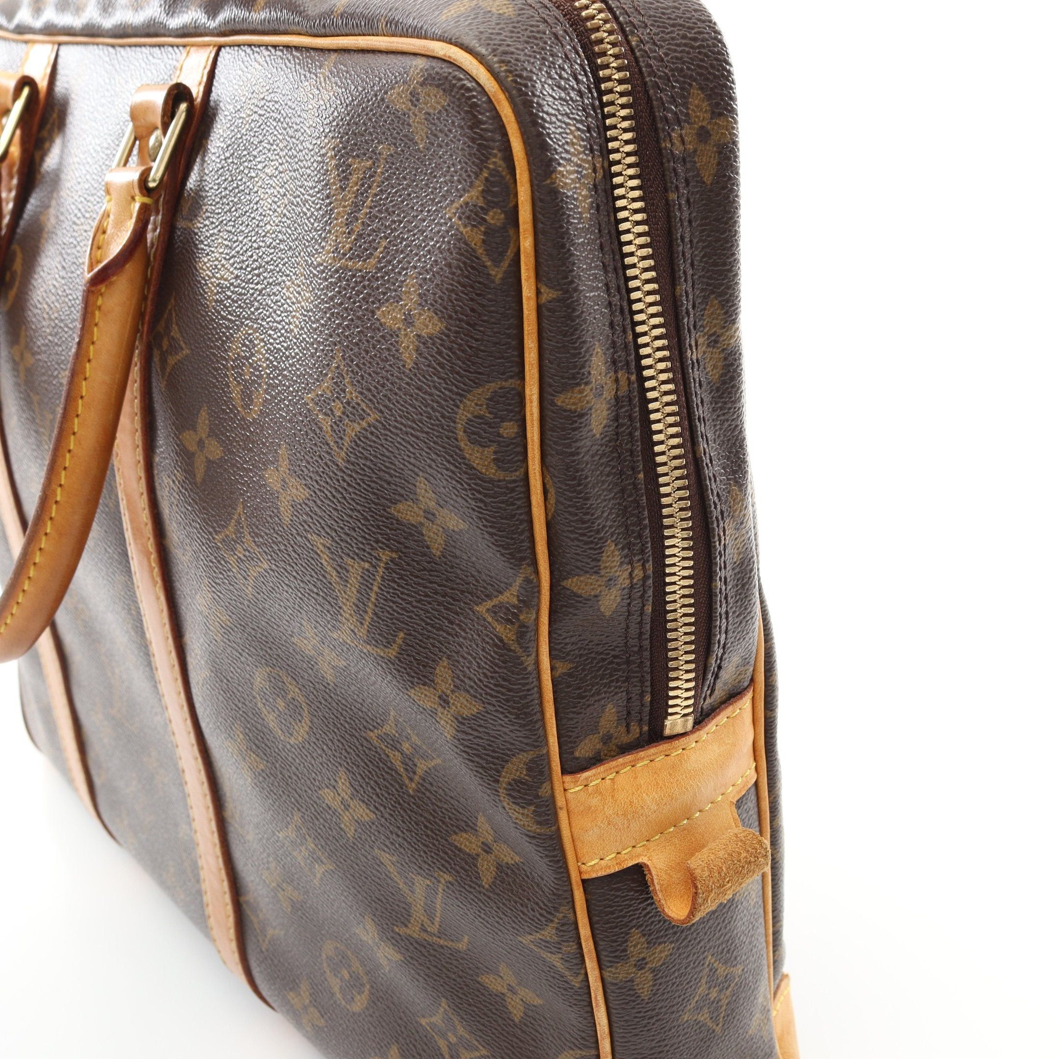 Louis Vuitton Louis Vuitton Porte Document Voyage Monogram Briefcase Business Bag Leather Brown Size ONE SIZE - 12 Thumbnail