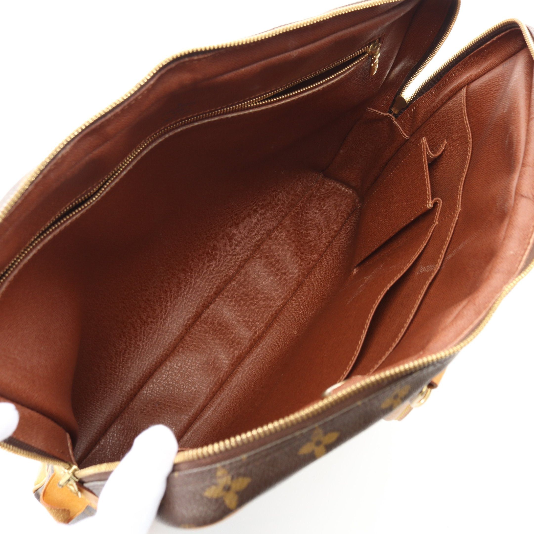 Louis Vuitton Louis Vuitton Porte Document Voyage Monogram Briefcase Business Bag Leather Brown Size ONE SIZE - 3 Thumbnail