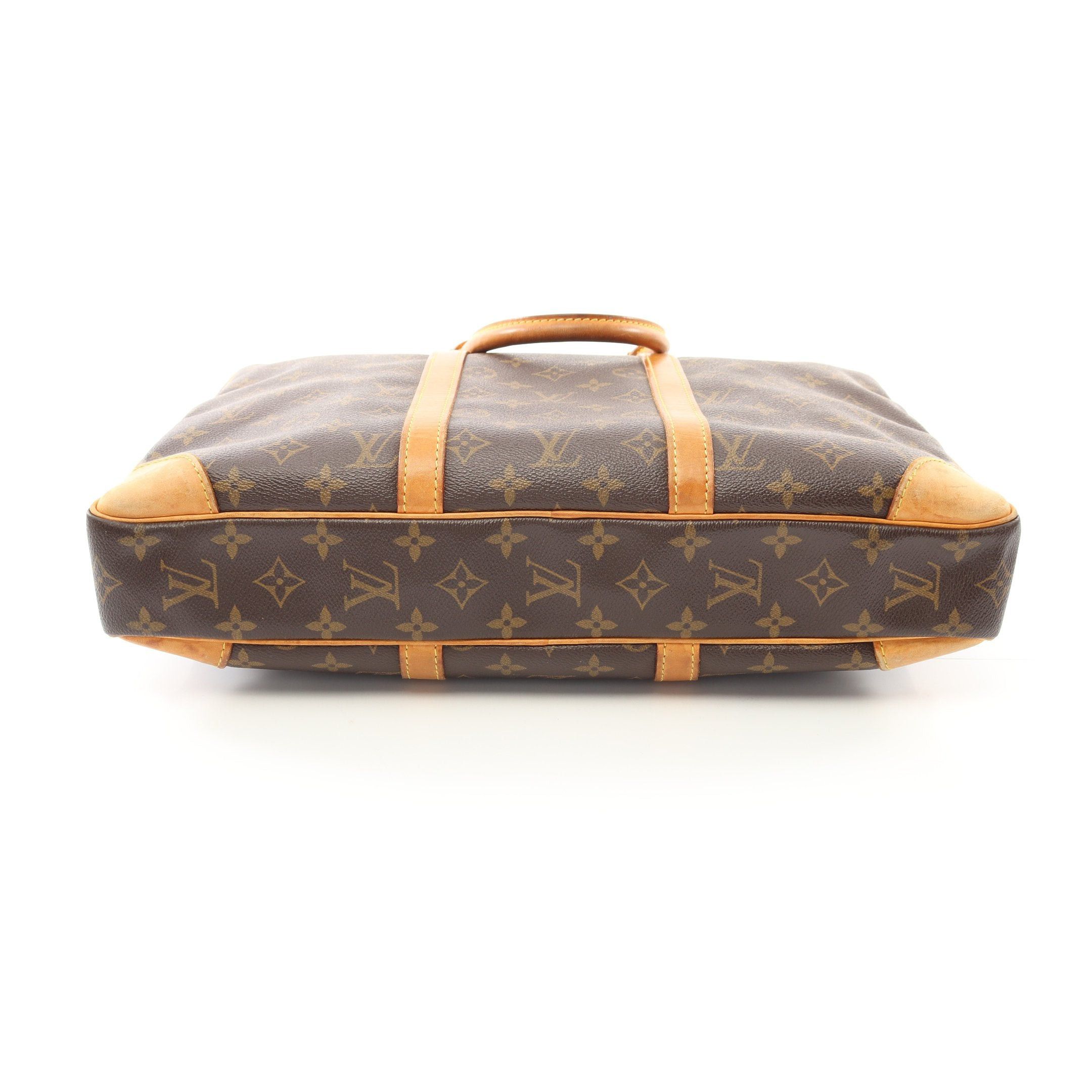 Louis Vuitton Louis Vuitton Porte Document Voyage Monogram Briefcase Business Bag Leather Brown Size ONE SIZE - 13 Thumbnail