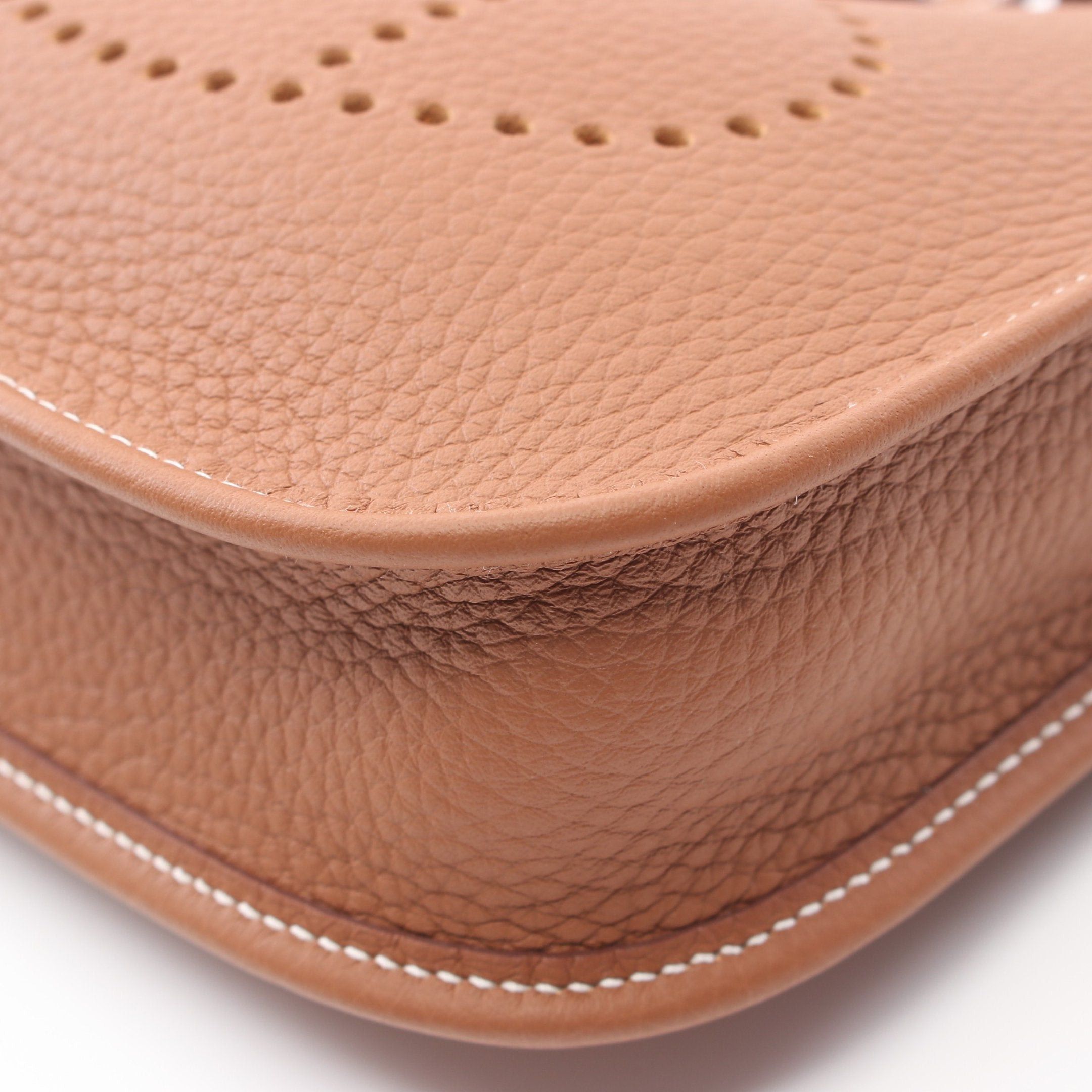 Hermes Hermes Evelyn Tpm Amazon Gold Shoulder Bag Clemence Leather Light Brown Silver Hardware Double Engraved Size ONE SIZE - 6 Thumbnail