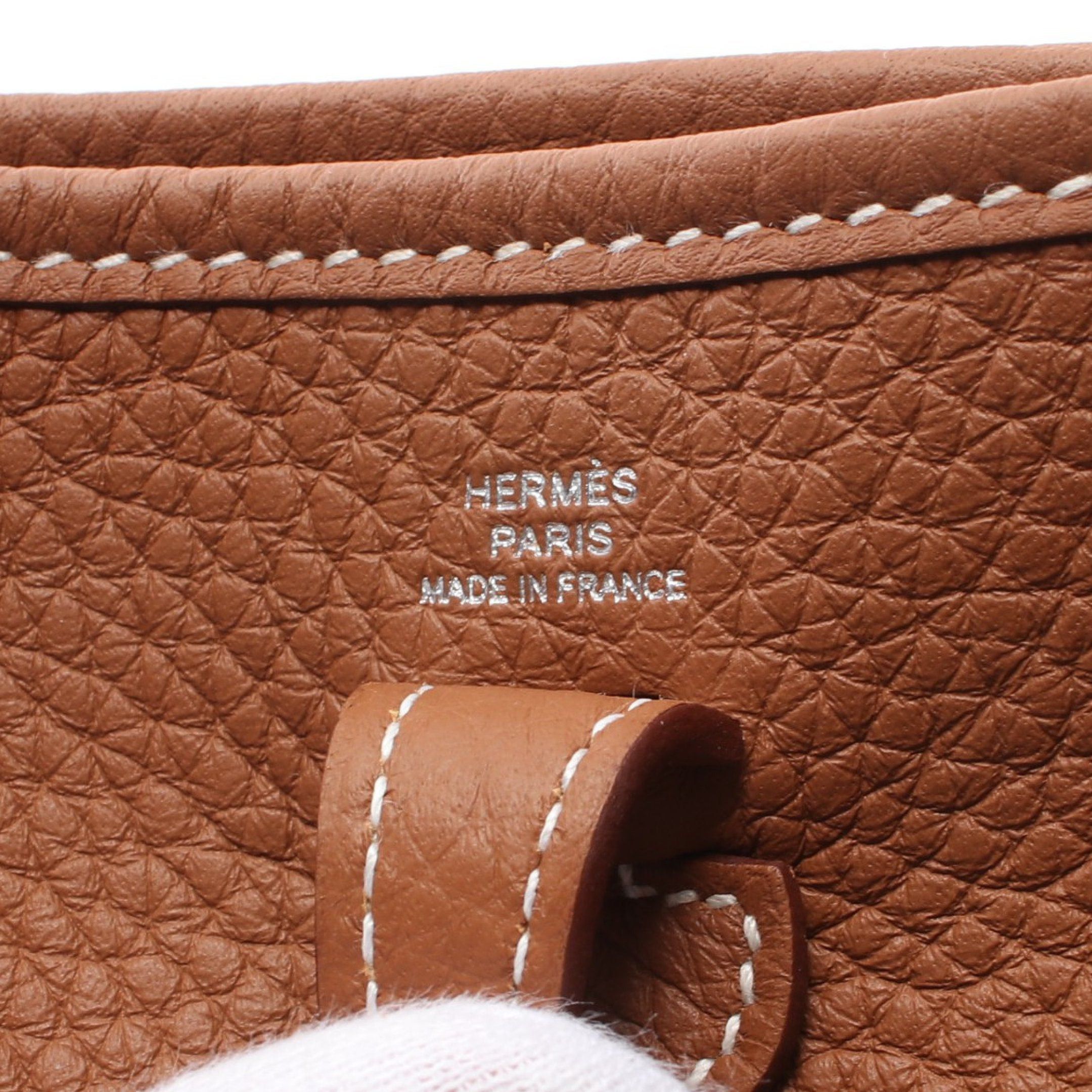 Hermes Hermes Evelyn Tpm Amazon Gold Shoulder Bag Clemence Leather Light Brown Silver Hardware Double Engraved Size ONE SIZE - 4 Thumbnail