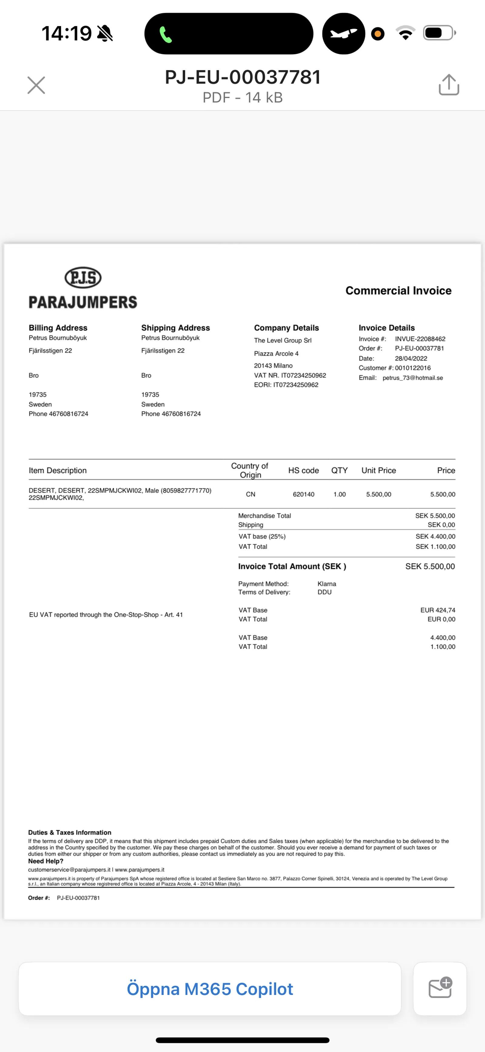 Parajumpers Parajumpers Jacket Size US M / EU 48-50 / 2 - 4 Thumbnail