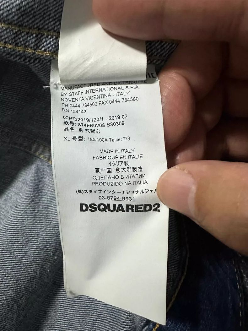 Dsquared2 Dsquared2 Denim Wool Blend Vest XL Size US XL / EU 56 / 4 - 8 Thumbnail