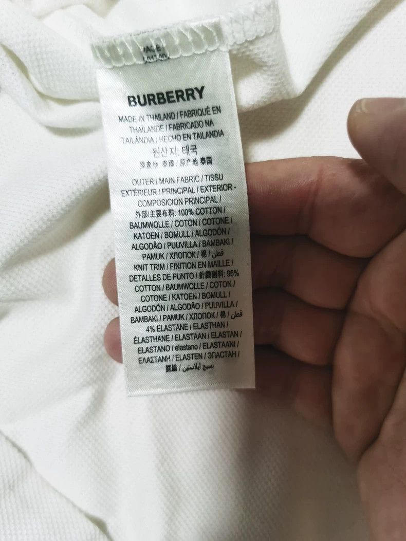 Burberry Burberry Classic Embroidered Logo Short Sleeve Polo Size US L / EU 52-54 / 3 - 6 Thumbnail