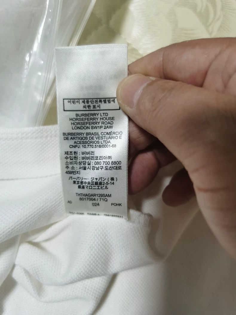 Burberry Burberry Classic Embroidered Logo Short Sleeve Polo Size US L / EU 52-54 / 3 - 7 Thumbnail
