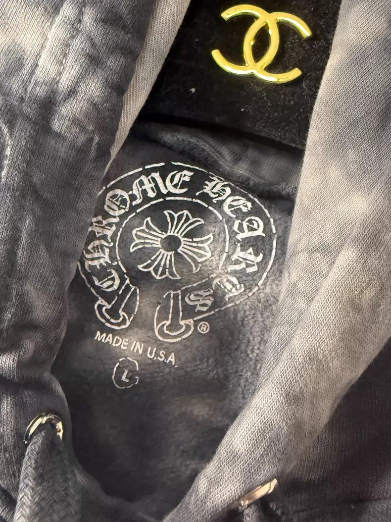 Chrome Hearts Chrome Hearts Tie-Dye Print Hoodie Size L Size US L / EU 52-54 / 3 - 7 Thumbnail