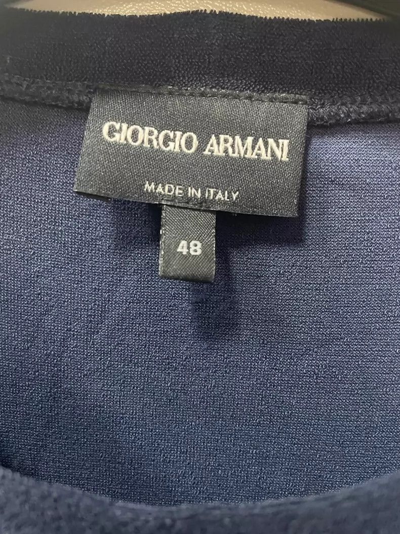 Emporio Armani Giorgio Armani Short Sleeve Knitted T-Shirt Size US M / EU 48-50 / 2 - 3 Thumbnail