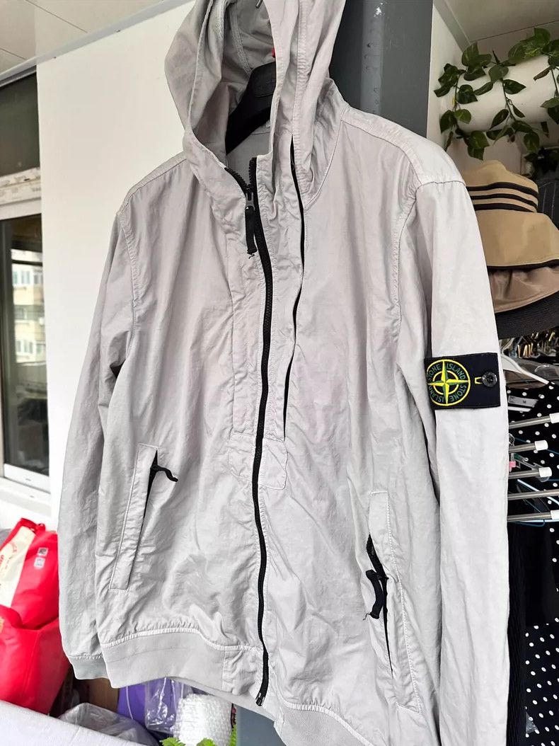 Stone Island Stone Island Gray Beige Hooded Jacket Size US XXL / EU 58 / 5 - 3 Thumbnail