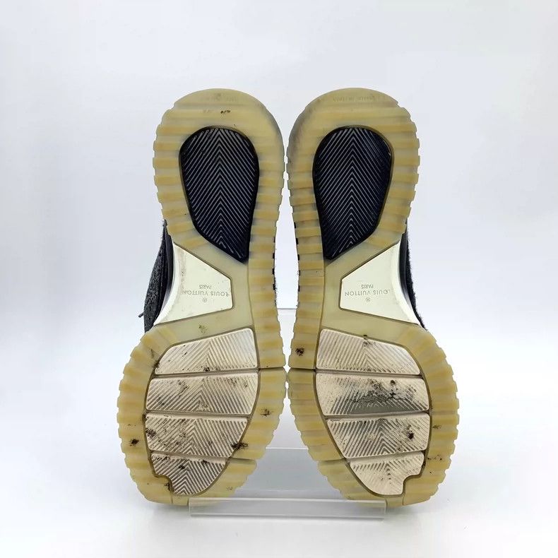 Louis Vuitton Louis Vuitton Black Fabric Casual Sneakers Size US 11.5 / EU 44-45 - 5 Thumbnail