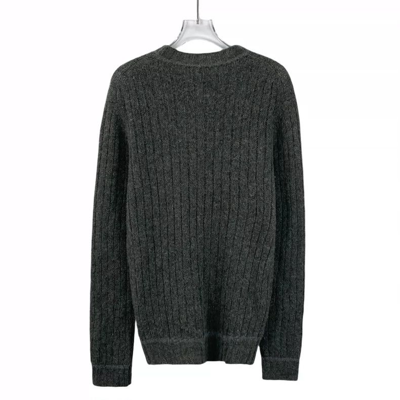 Moncler Moncler Gray Wool Knitted Sweater XL Size US XL / EU 56 / 4 - 2 Thumbnail