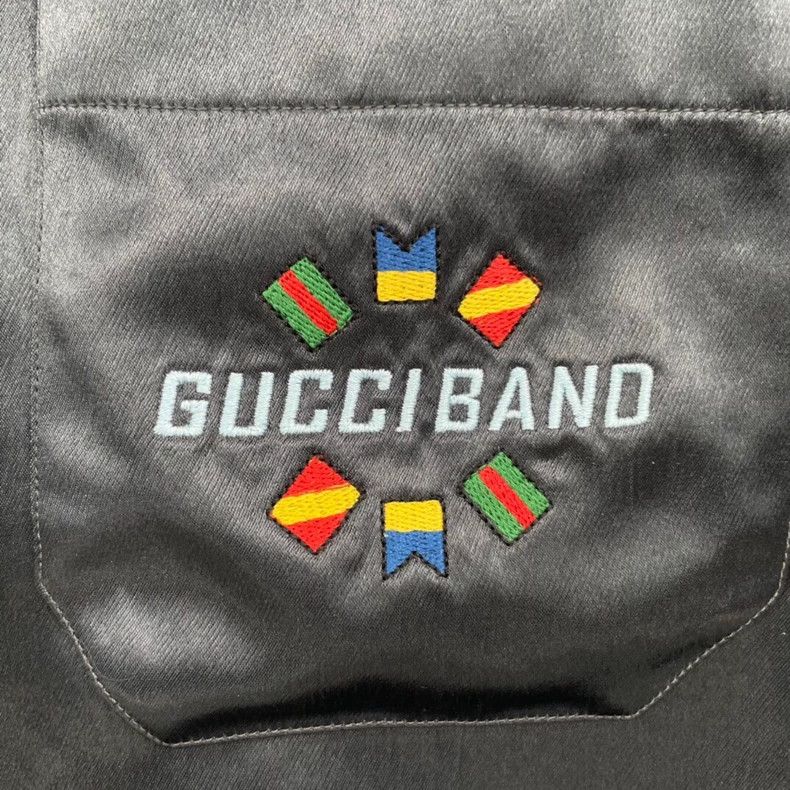 Gucci Gucci Silk Short Sleeve Flag Shirt Size US M / EU 48-50 / 2 - 6 Thumbnail