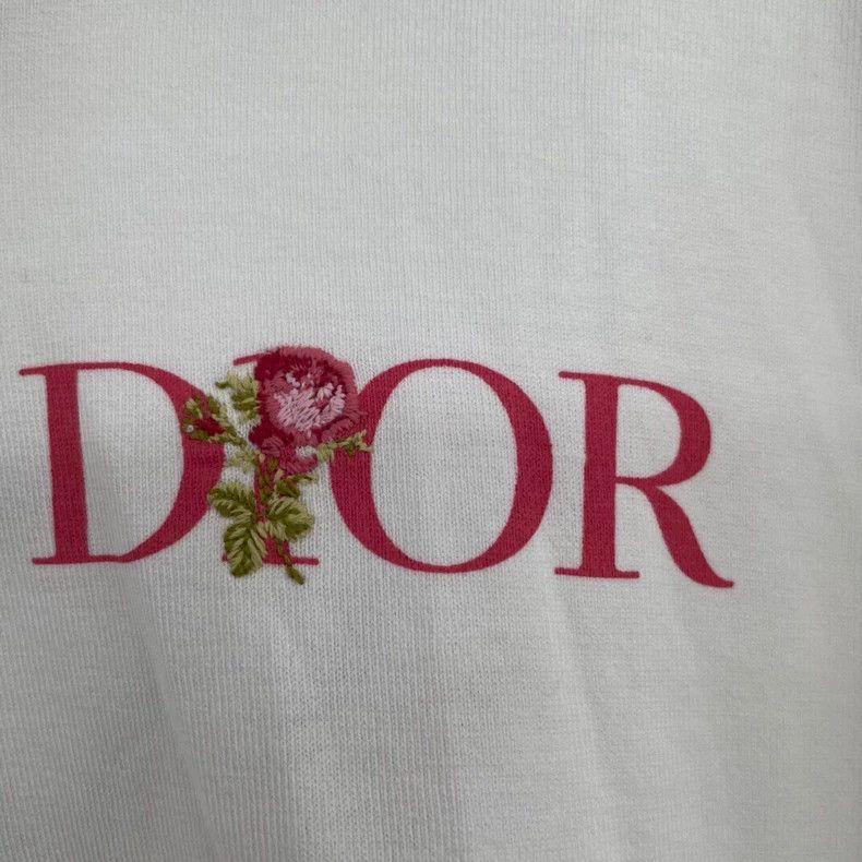 Dior Dior White Floral Embroidery Short Sleeve Shirt Size US XXL / EU 58 / 5 - 6 Thumbnail